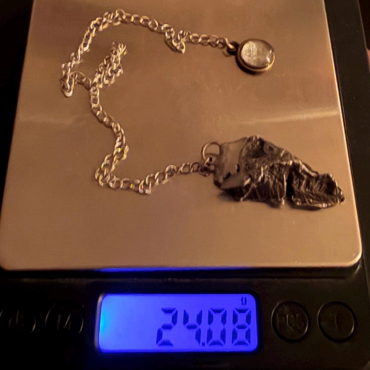 Aletai Meteorite Pendulum: Authentic Iron Meteorite, Divination Tool, 24.08 grams