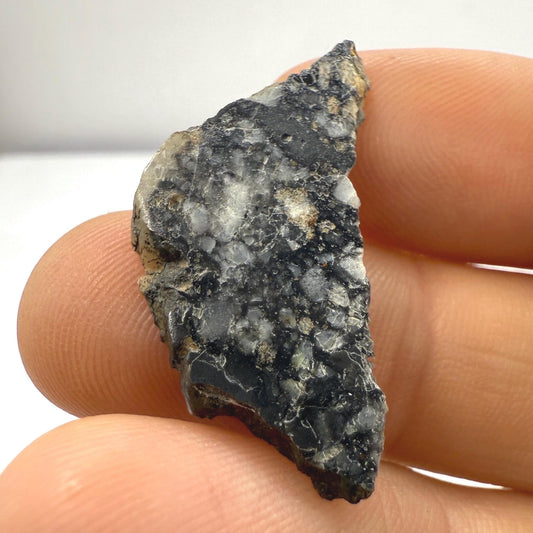 Ajdabiya 001 Lunar Meteorite Slice: Moon Rock Specimen, Space Gift, 1.86 grams