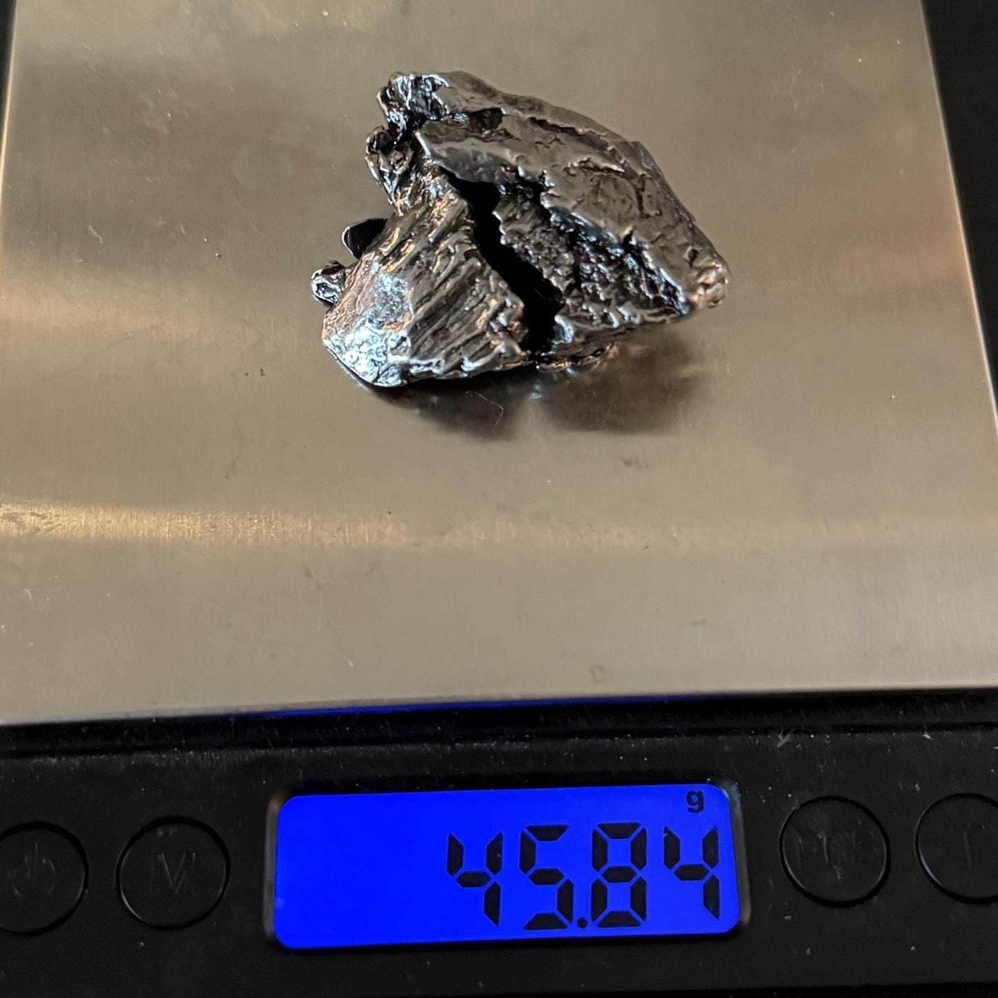 Aletai Iron-Nickel Meteorite Specimen: Astronomy Gift, COA, 45.84 grams