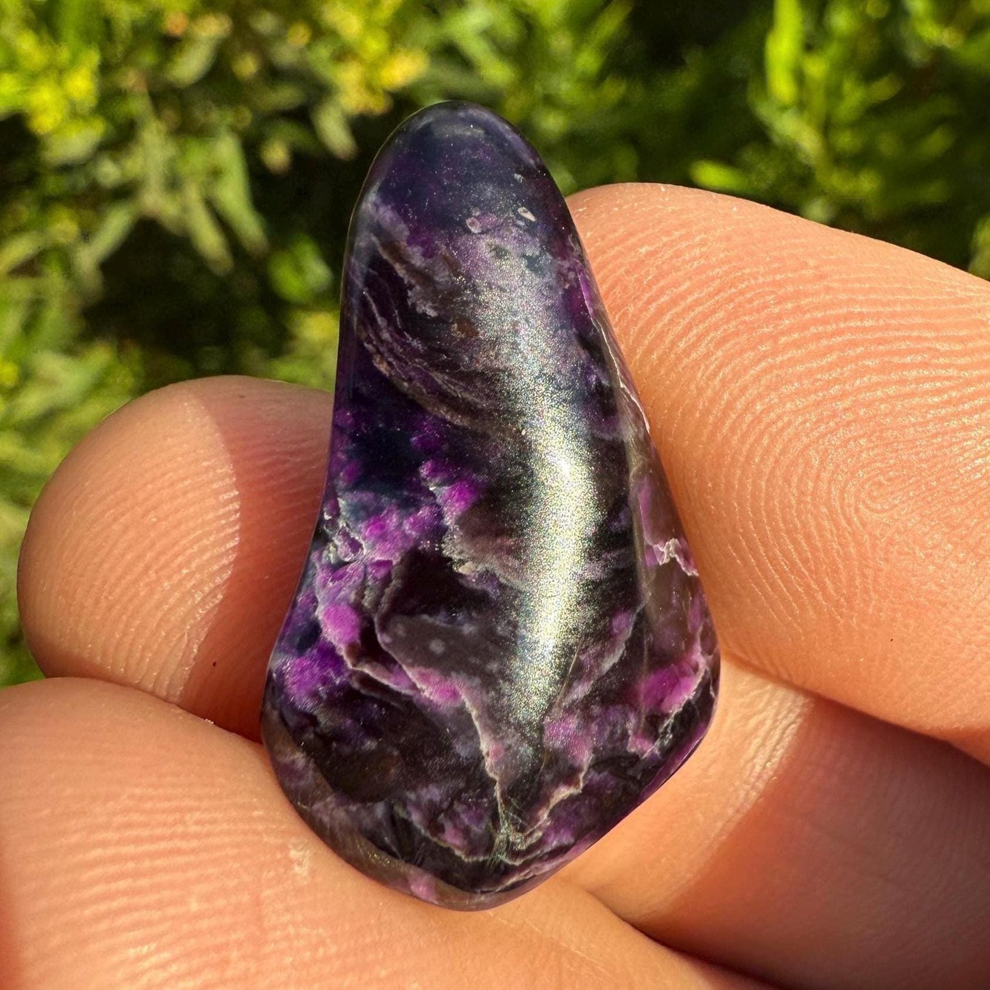 Polished Sugalite Specimen: Rare South African Reiki Stone, 4.01 grams