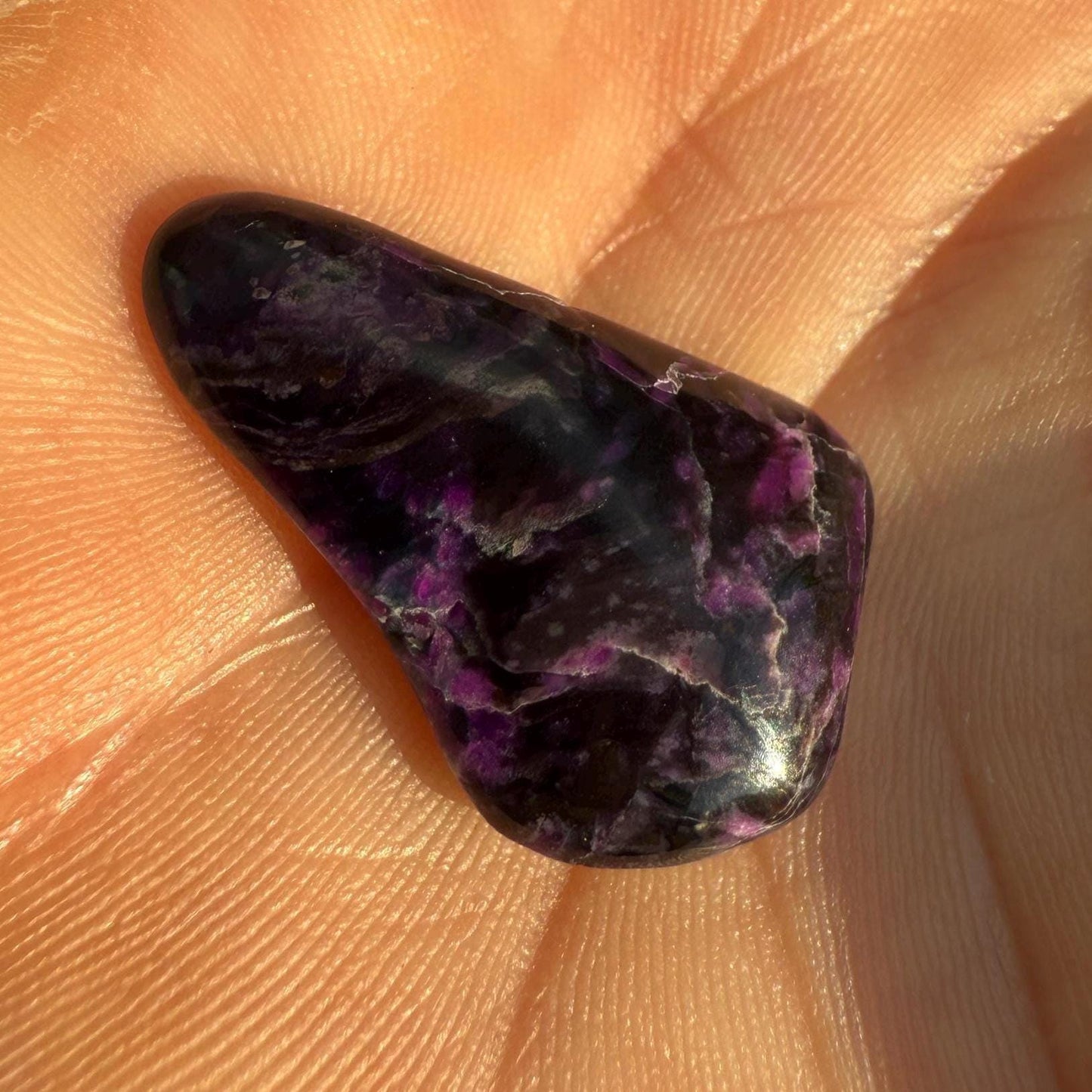 Polished Sugalite Specimen: Rare South African Reiki Stone, 4.01 grams