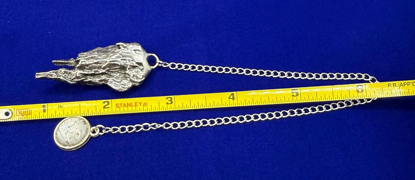 Campo del Cielo Meteorite Pendulum, Rare Cosmic Divination Tool, Crystal Healing Gift, 33.20g
