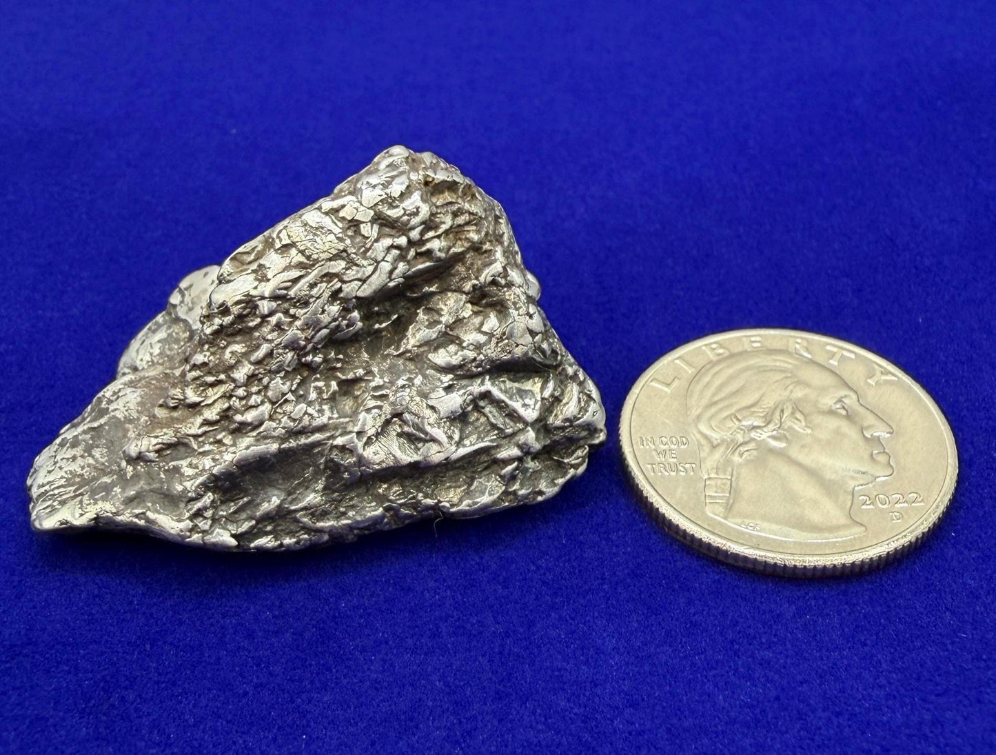 Uruacu Iron Meteorite Specimen: Space Gift, Authentic Meteorite, Brazil, 53.38 grams