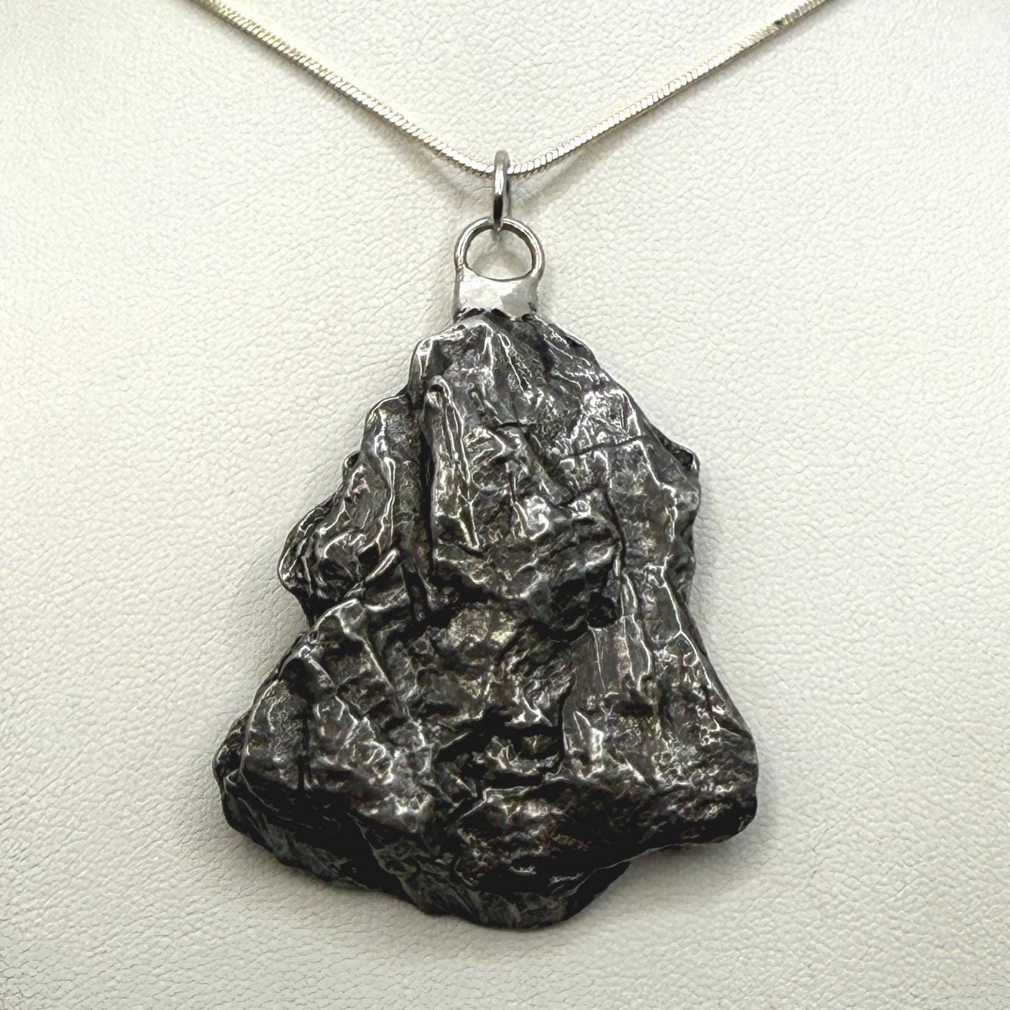 Campo del Cielo Meteorite Pendant: Authentic Iron Meteorite Jewelry, Space Gift, 31.87 grams