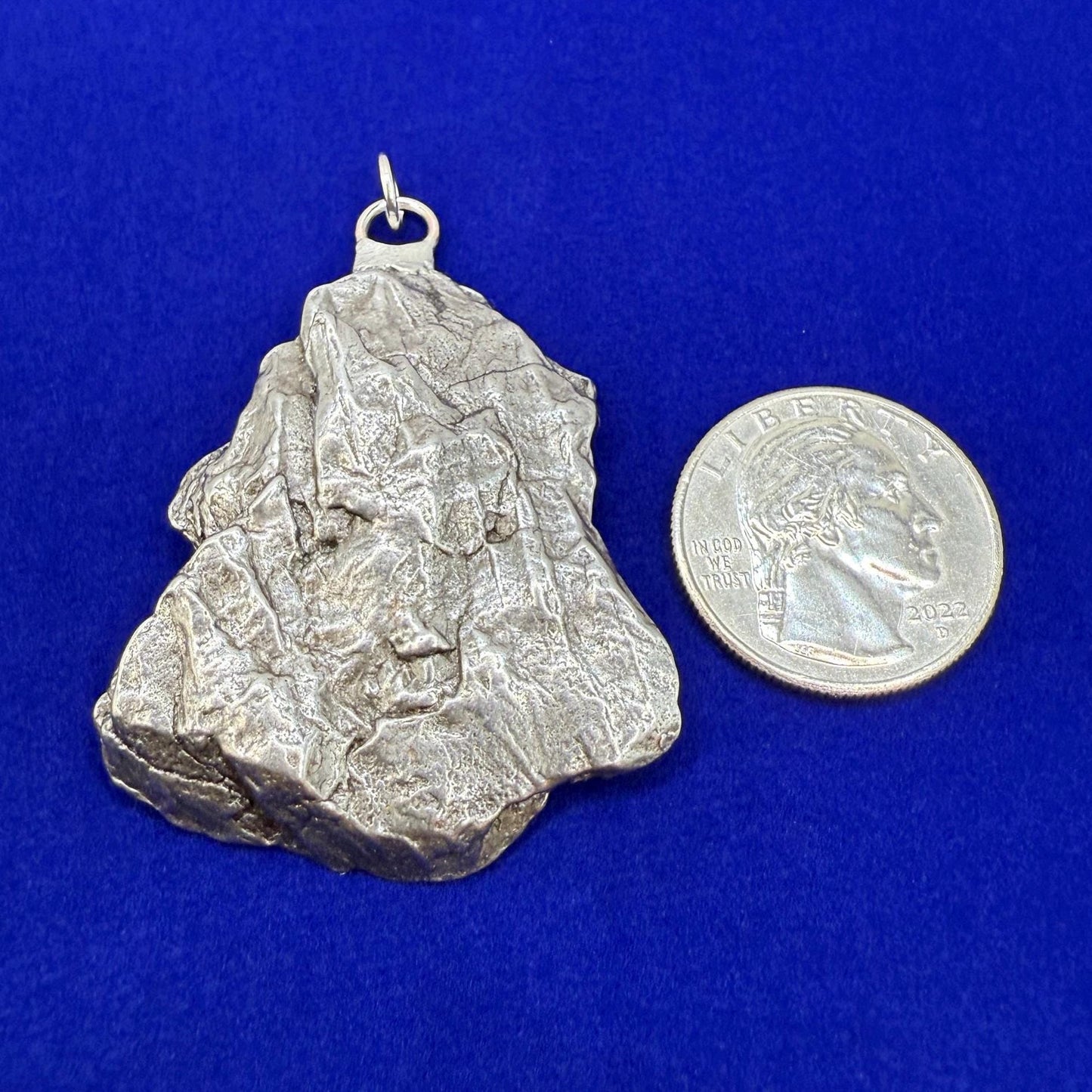 Campo del Cielo Meteorite Pendant: Authentic Iron Meteorite Jewelry, Space Gift, 31.87 grams