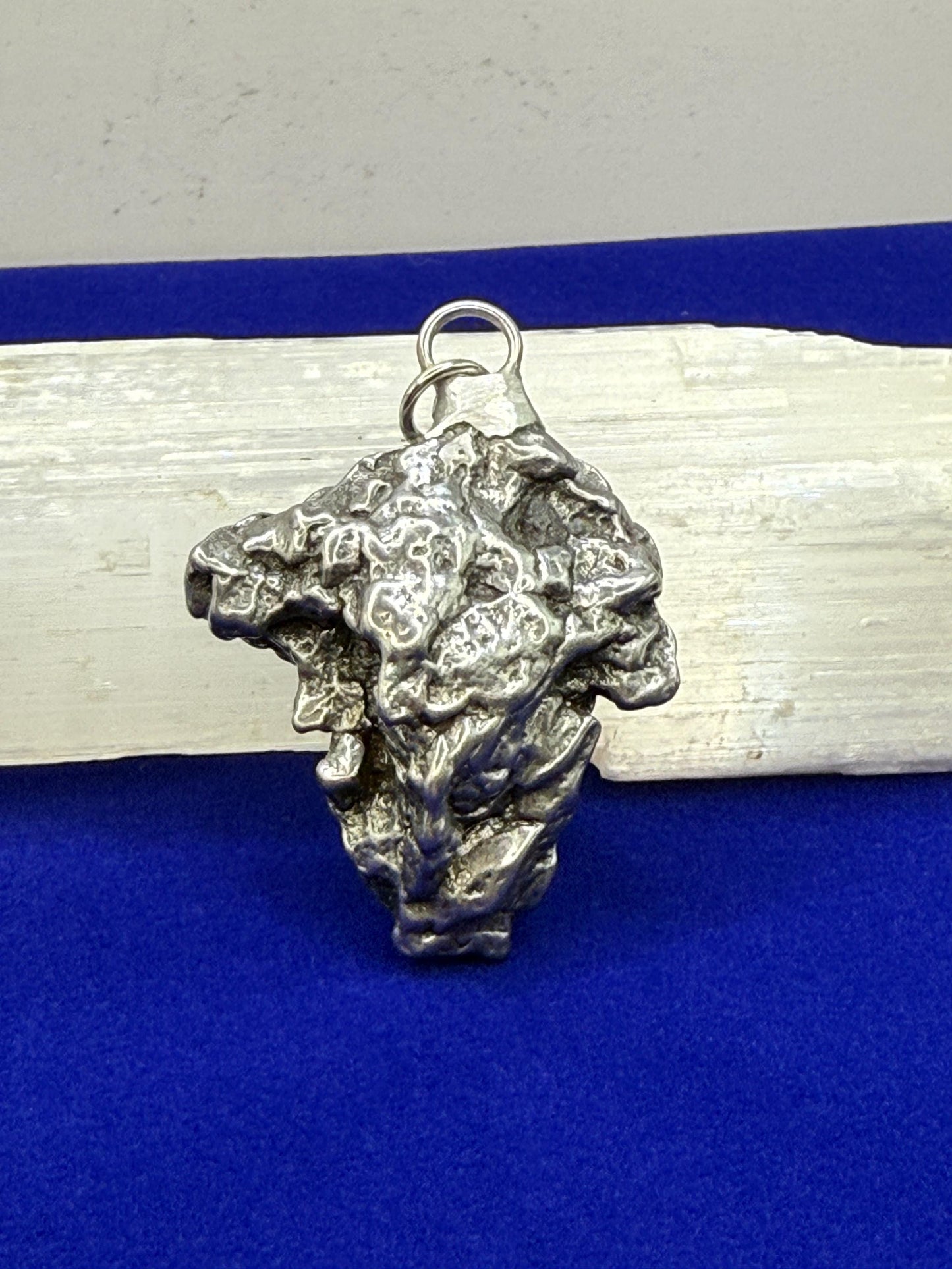 Campo del Cielo Meteorite Pendant: Authentic Iron Meteorite Jewelry, Space Gift, 24.47 grams