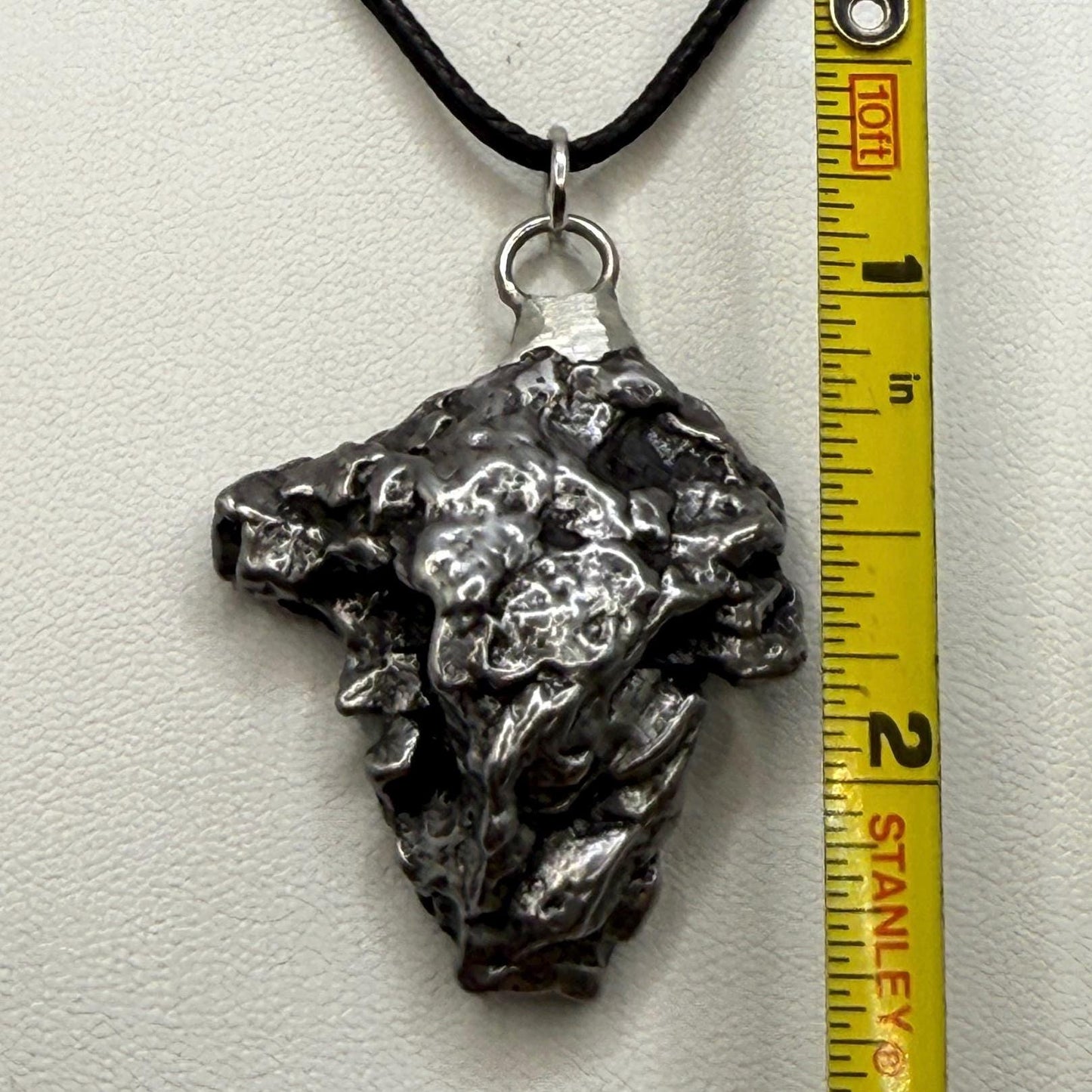 Campo del Cielo Meteorite Pendant: Authentic Iron Meteorite Jewelry, Space Gift, 24.47 grams