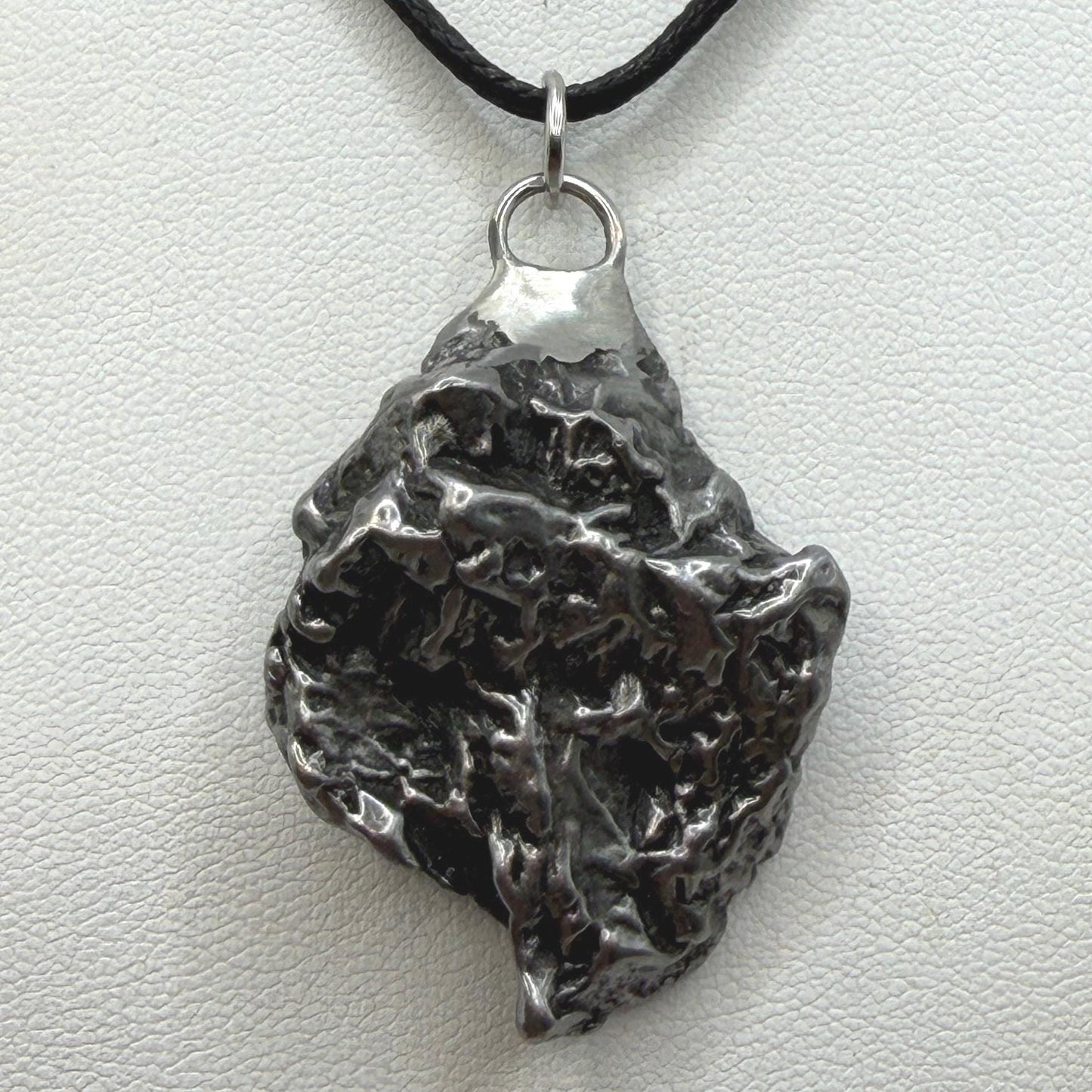Campo del Cielo Meteorite Pendant: Authentic Iron Meteorite Jewelry, Space Gift, 26.29 grams