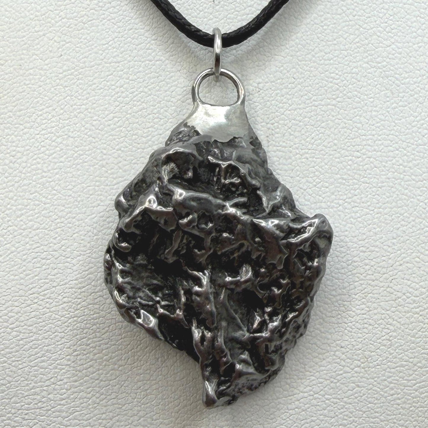Campo del Cielo Meteorite Pendant: Authentic Iron Meteorite Jewelry, Space Gift, 26.29 grams