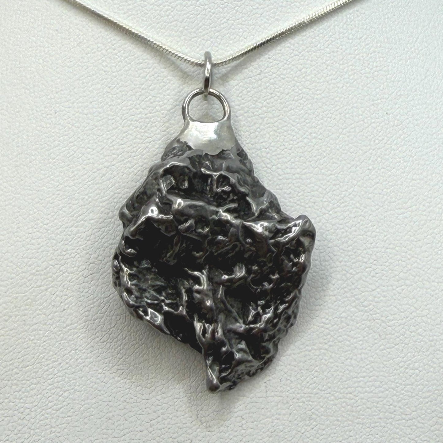 Campo del Cielo Meteorite Pendant: Authentic Iron Meteorite Jewelry, Space Gift, 26.29 grams