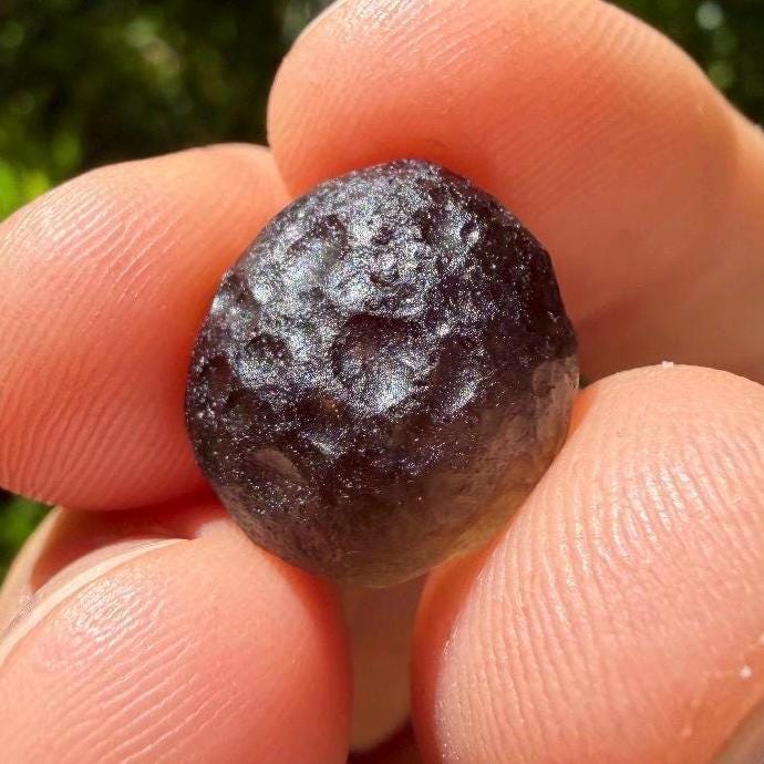 Colombianite Specimen: Translucent Pseudo-Tektite, Shamanic Healing Stone, 2.89 grams