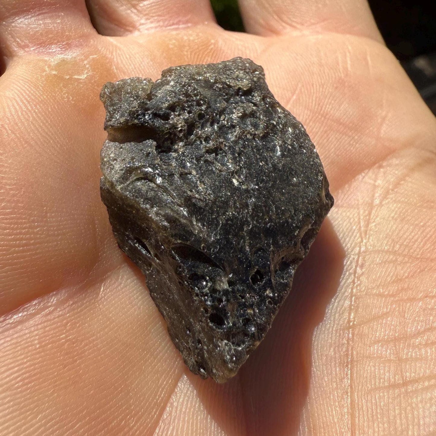 Darwin Glass Tektite: Tasmanian Impactite Talisman, 8.52g