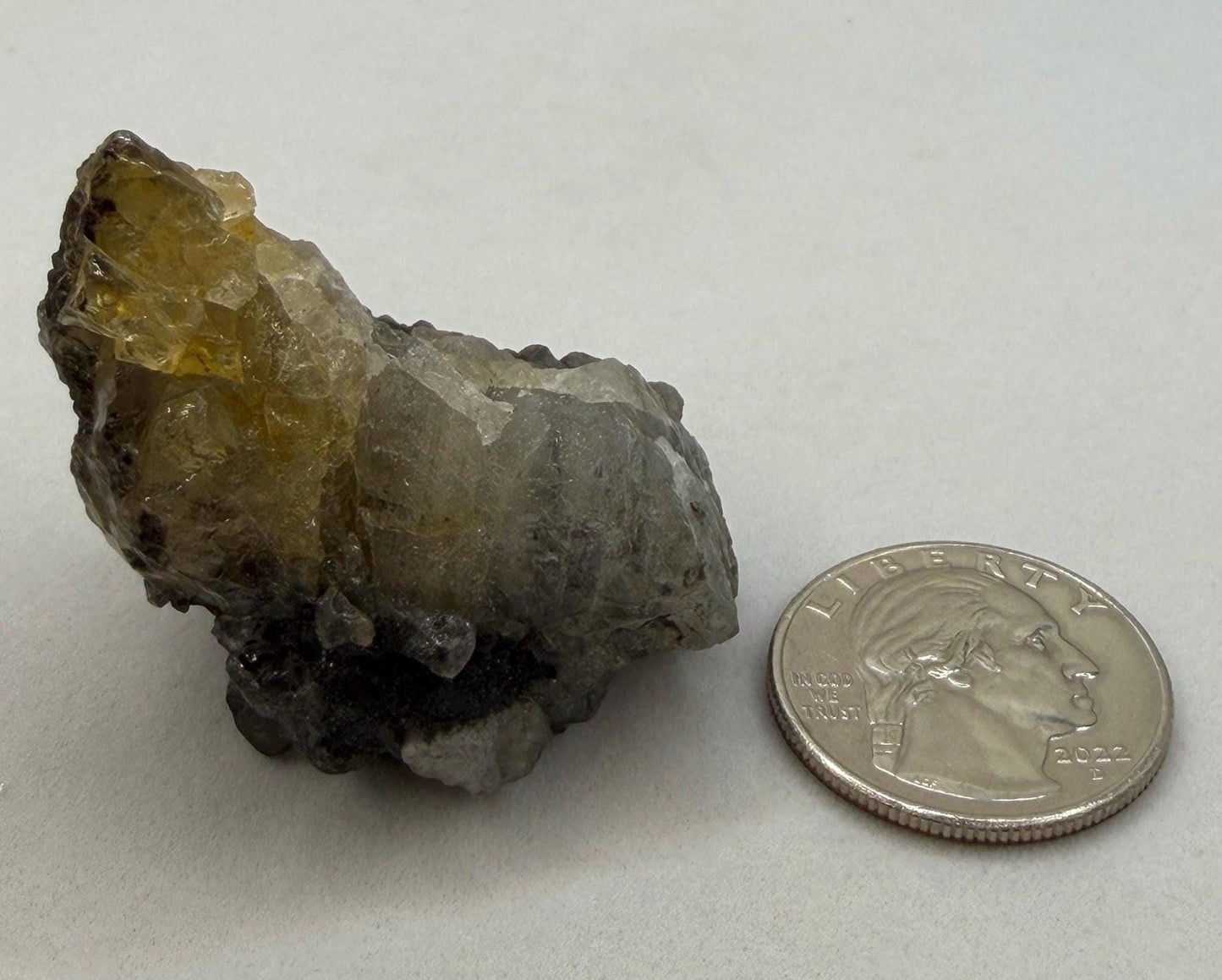 Rare Bicolor Brazilian Phenacite Crystal 45.90g Golden & Clear – Powerful Energy