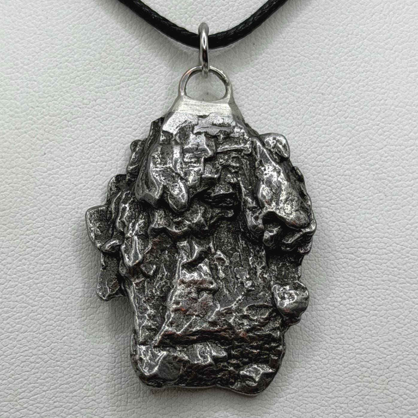 Campo del Cielo Meteorite Pendant: Authentic Iron Meteorite Jewelry, Space Gift, 20.91 grams