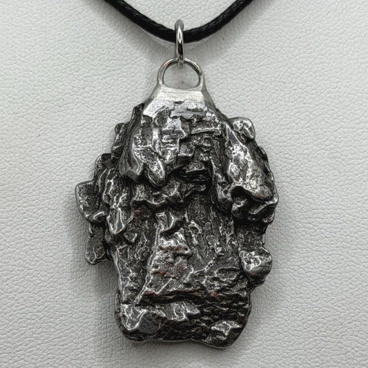 Campo del Cielo Meteorite Pendant: Authentic Iron Meteorite Jewelry, Space Gift, 20.91 grams