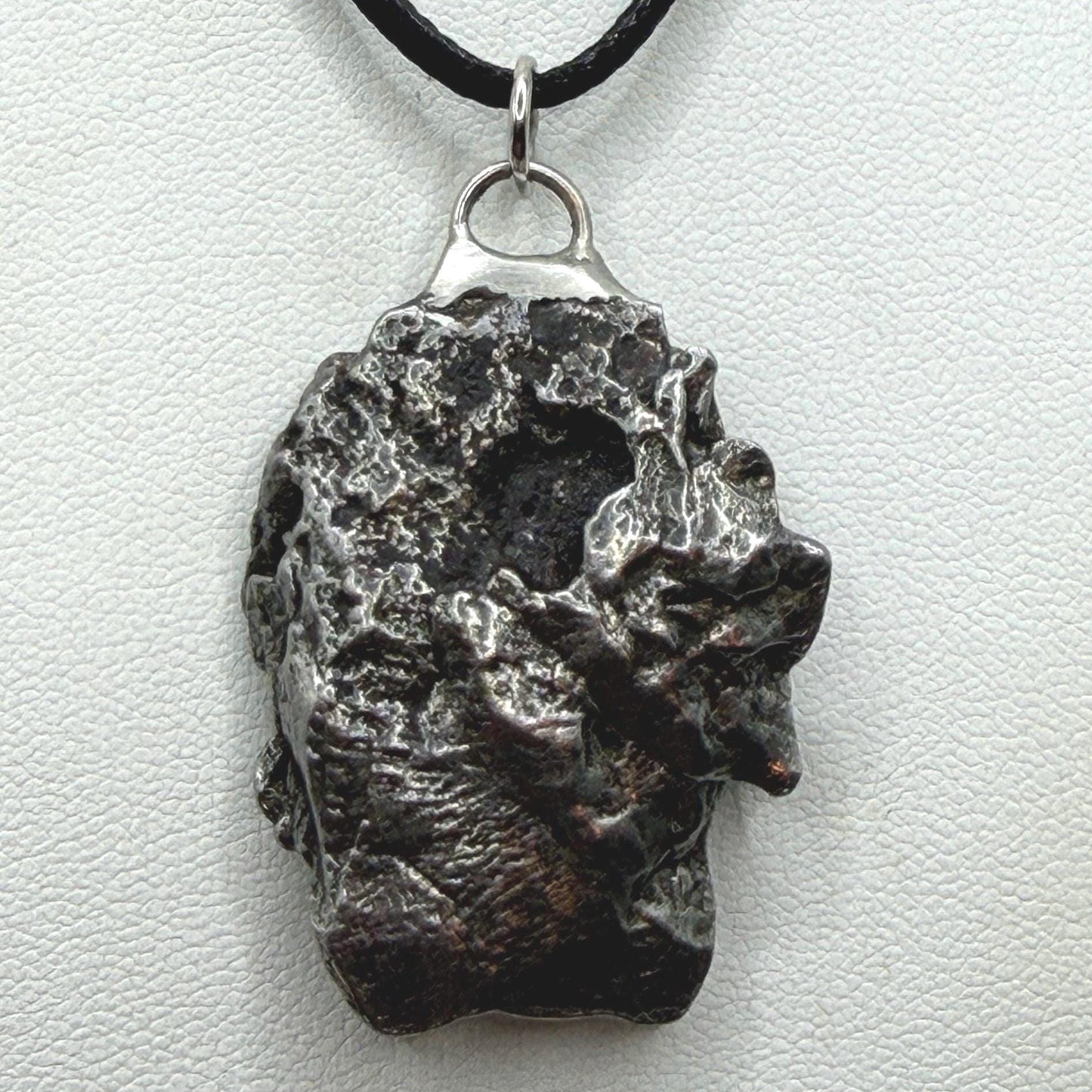 Campo del Cielo Meteorite Pendant: Authentic Iron Meteorite Jewelry, Space Gift, 20.91 grams