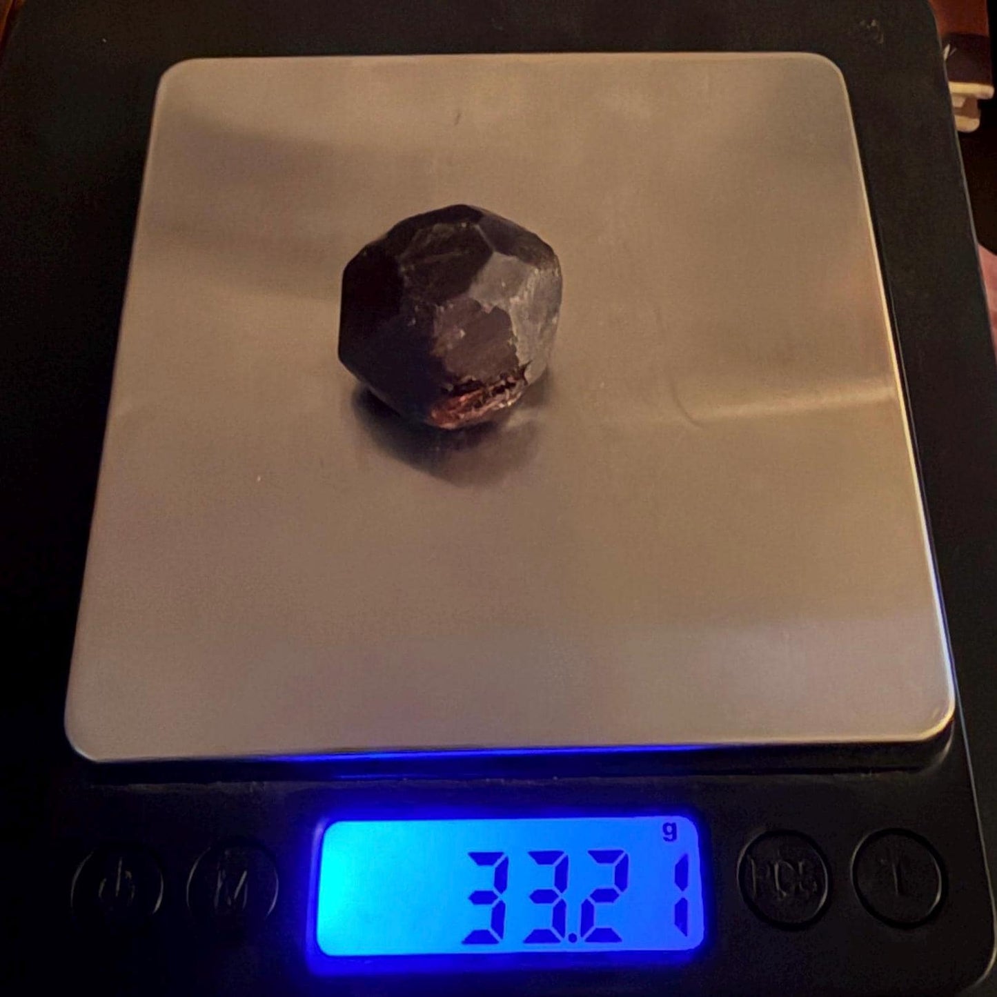 Moroccan Almandine Garnet Crystal: Dodecahedron Shape, 33.21 grams