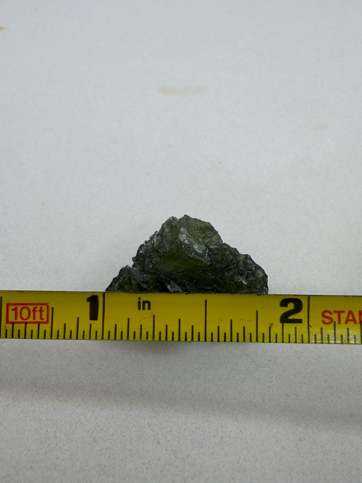Moldavite Tektite Specimen: Authentic Crystal, 3.25g/16.25ct