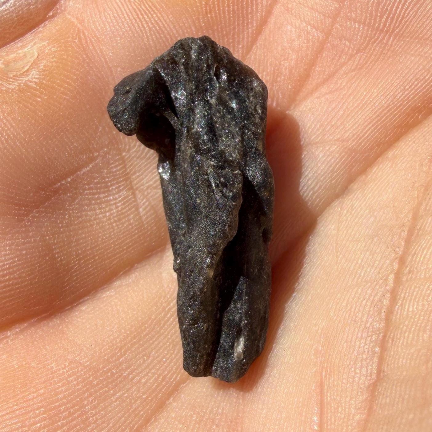 Darwin Glass Tektite: Tasmanian Impactite Talisman, 2.68 grams