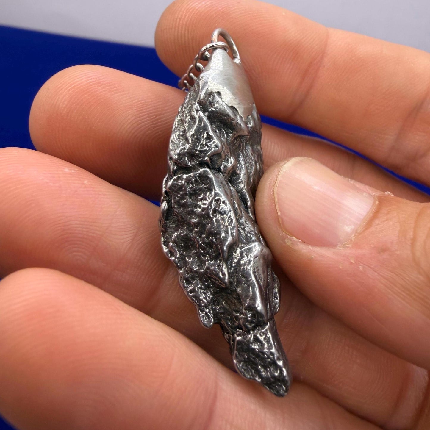 Campo del Cielo Meteorite Pendulum, Rare Cosmic Divination Tool, Crystal Healing Gift, 30.65g