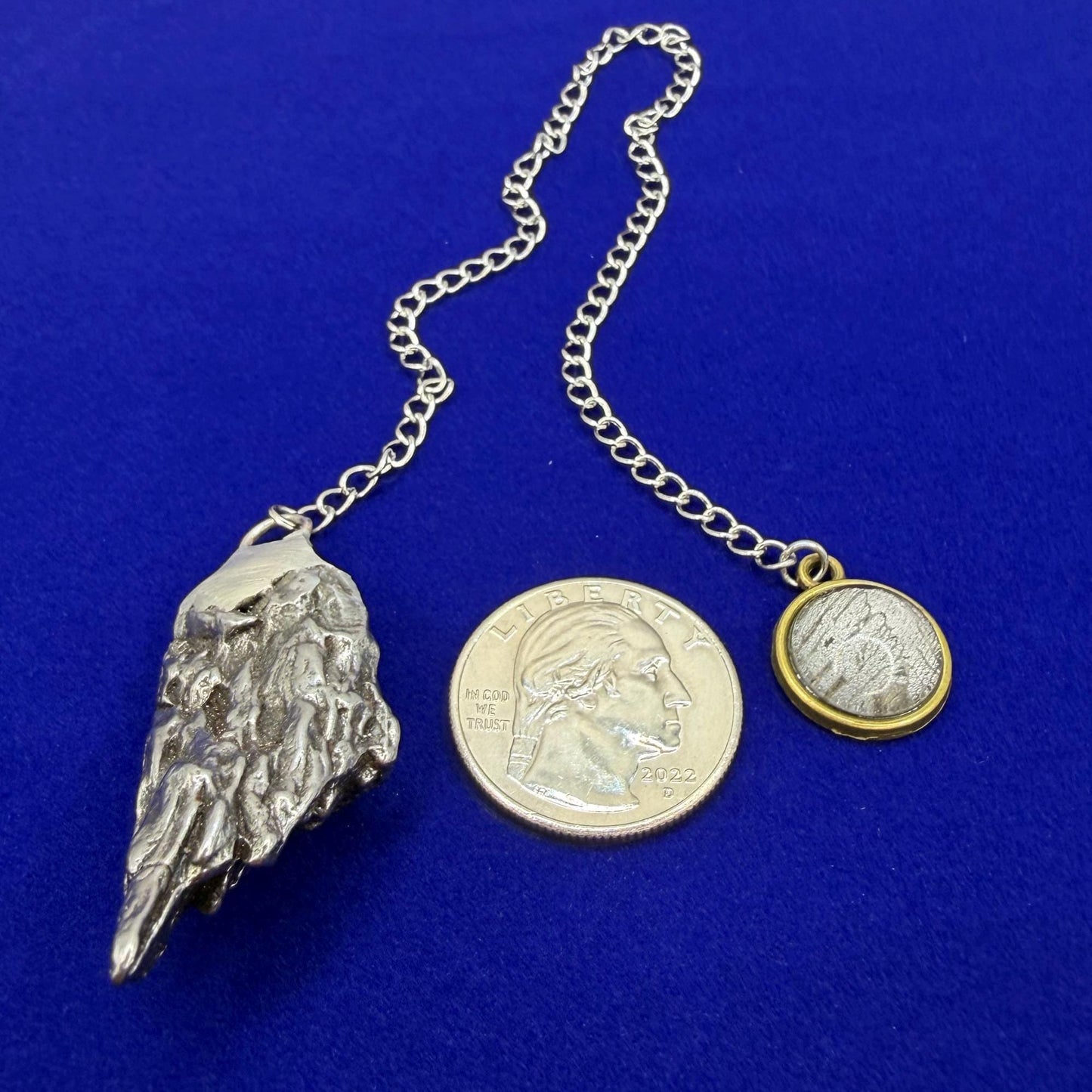 Campo del Cielo Meteorite Pendulum, Rare Cosmic Divination Tool, Crystal Healing Gift, 30.65g
