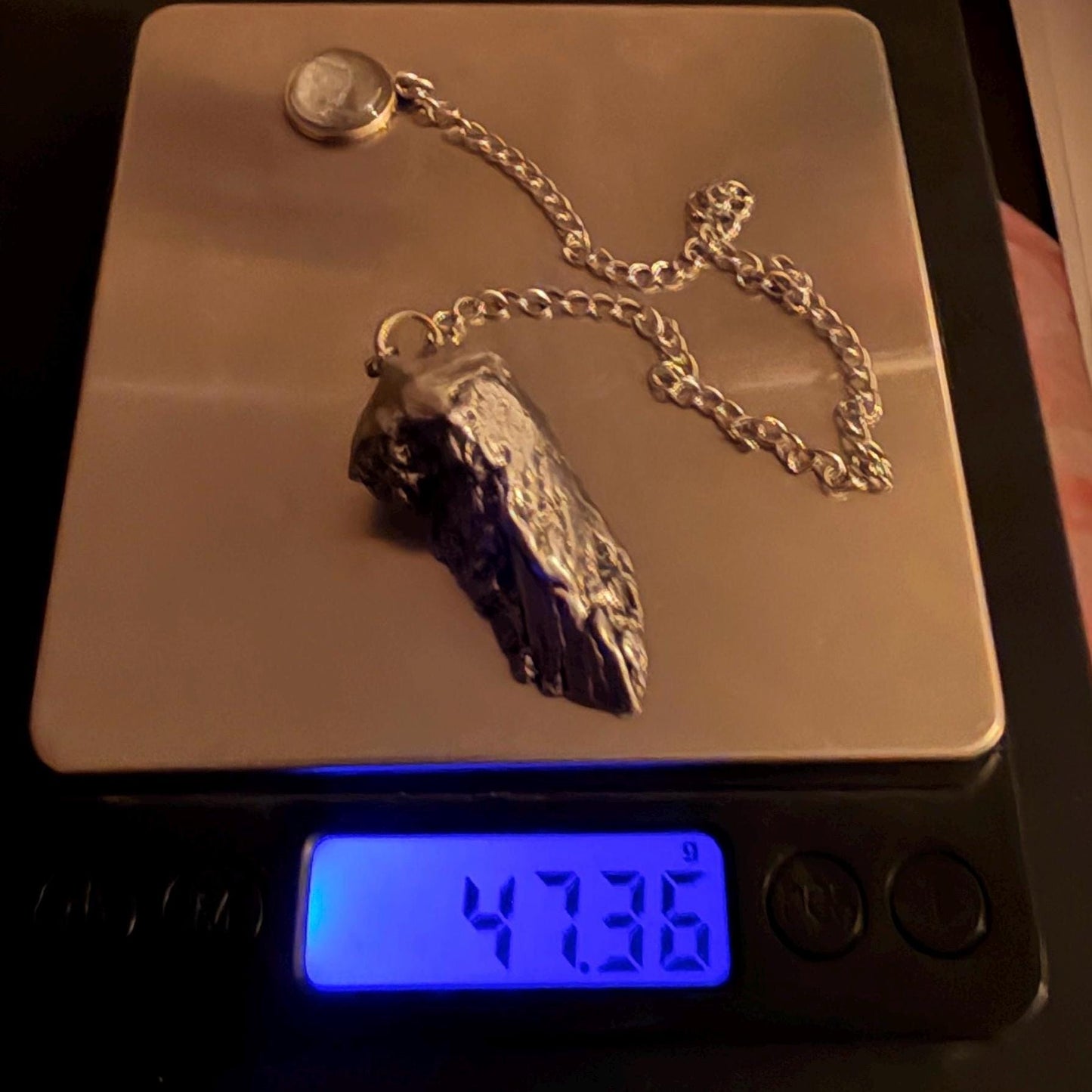 Aletai Meteorite Pendulum: Authentic Iron Meteorite, Divination Tool, 47.36 grams