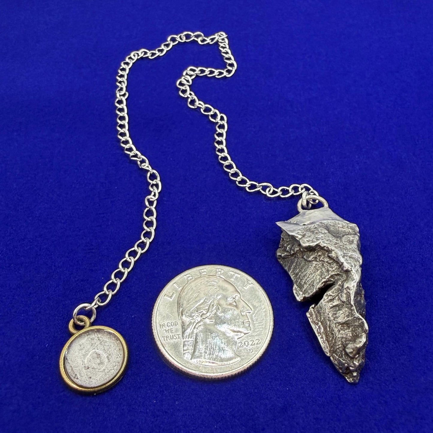 Aletai Meteorite Pendulum: Authentic Iron Meteorite, Divination Tool, 24.08 grams
