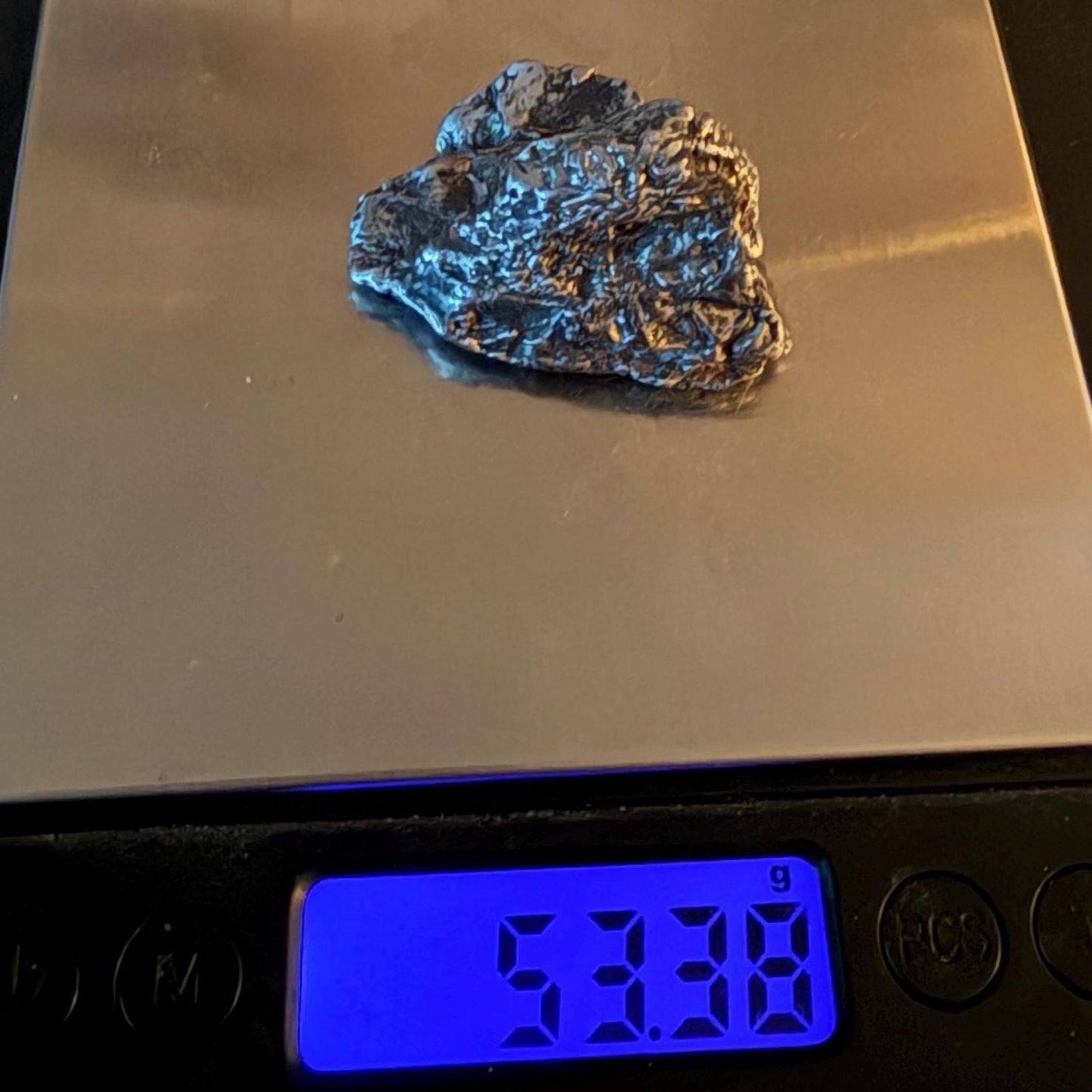 Uruacu Iron Meteorite Specimen: Space Gift, Authentic Meteorite, Brazil, 53.38 grams
