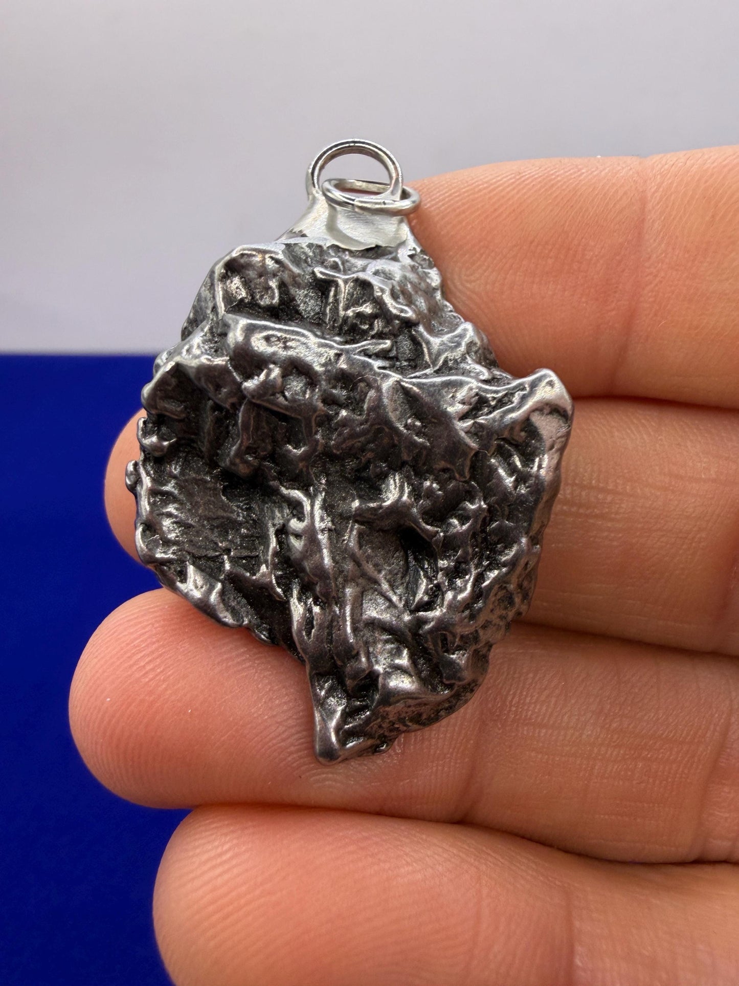 Campo del Cielo Meteorite Pendant: Authentic Iron Meteorite Jewelry, Space Gift, 26.29 grams