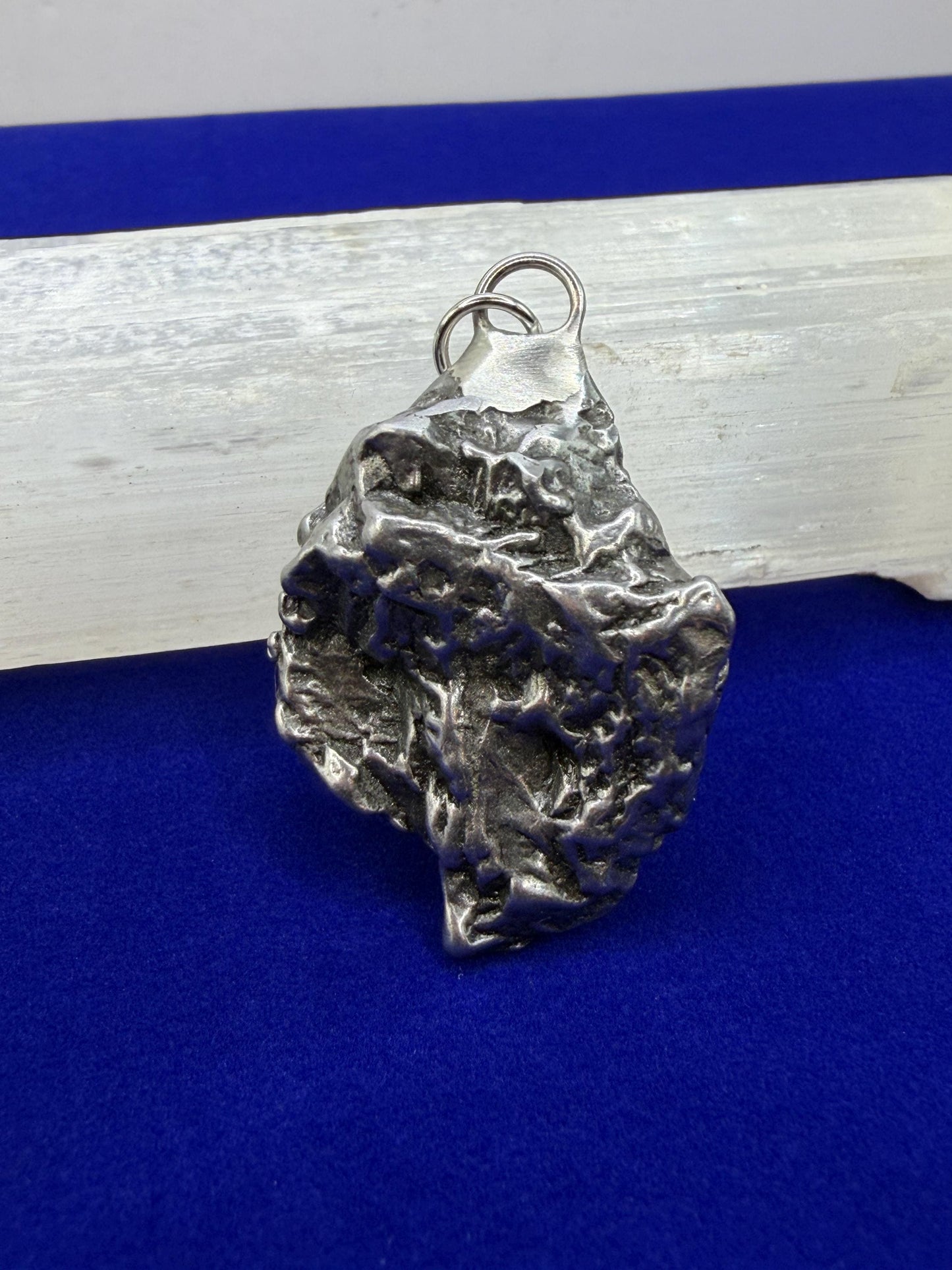 Campo del Cielo Meteorite Pendant: Authentic Iron Meteorite Jewelry, Space Gift, 26.29 grams
