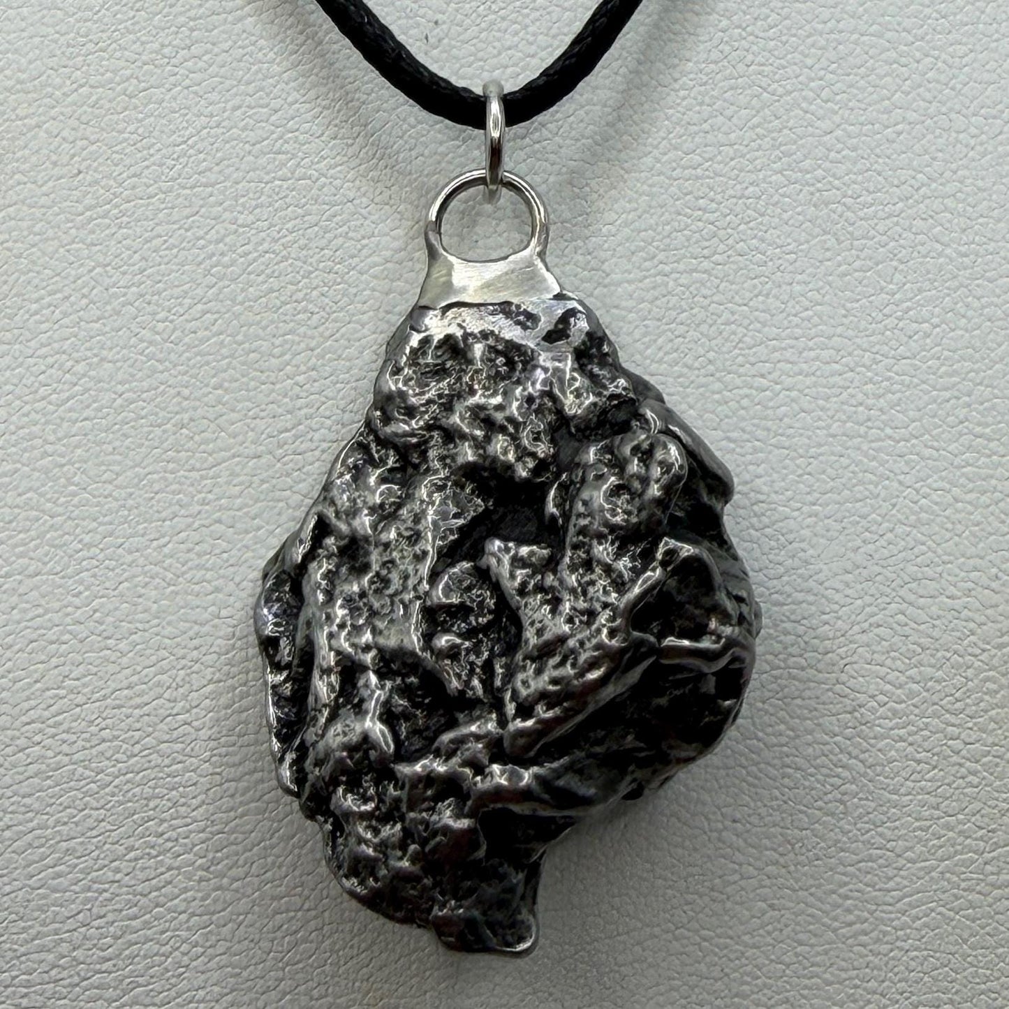 Campo del Cielo Meteorite Pendant: Authentic Iron Meteorite Jewelry, Space Gift, 26.29 grams