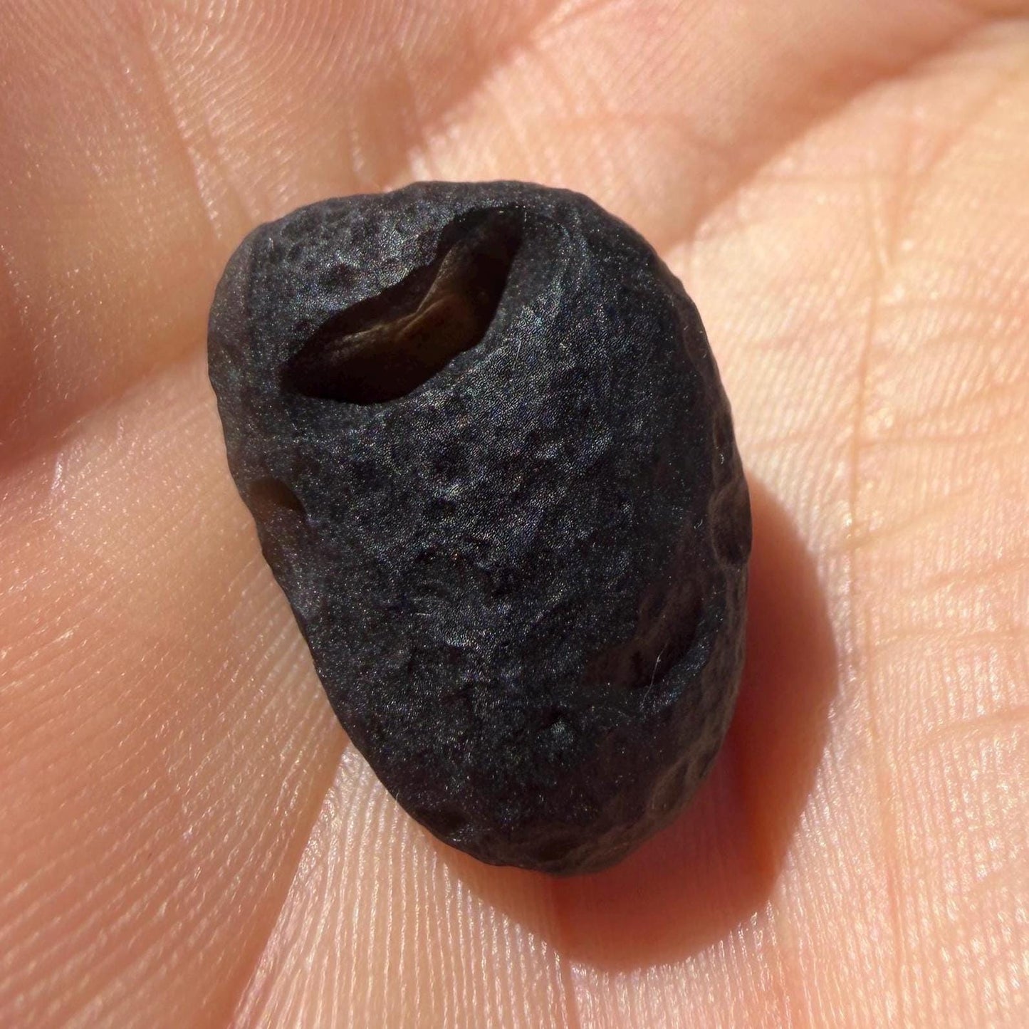Saffordite Stone: Rare Cintamani, Arizona Tektite - 4.84 Grams