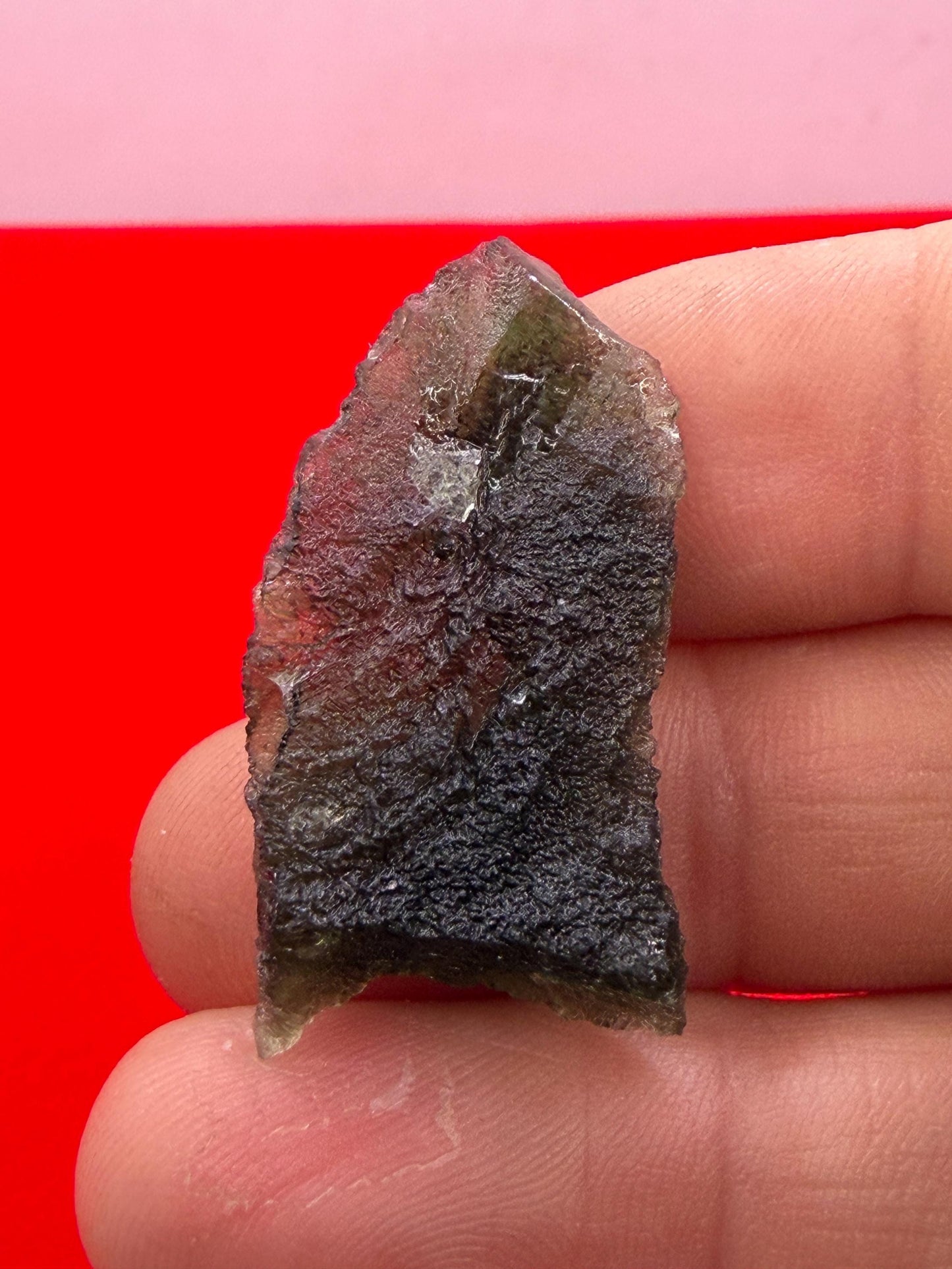 Authentic Moldavite Tektite Specimen: 4.56g/22.8ct