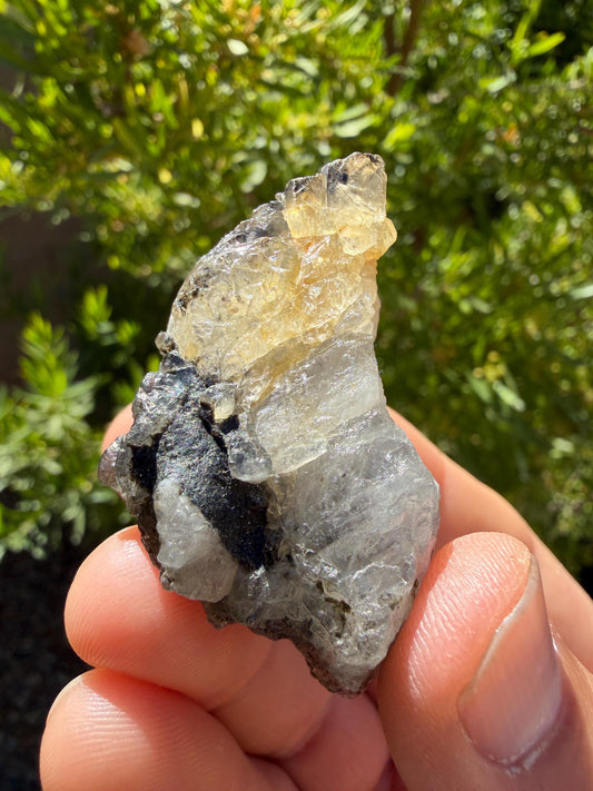 Rare Bicolor Brazilian Phenacite Crystal 45.90g Golden & Clear – Powerful Energy