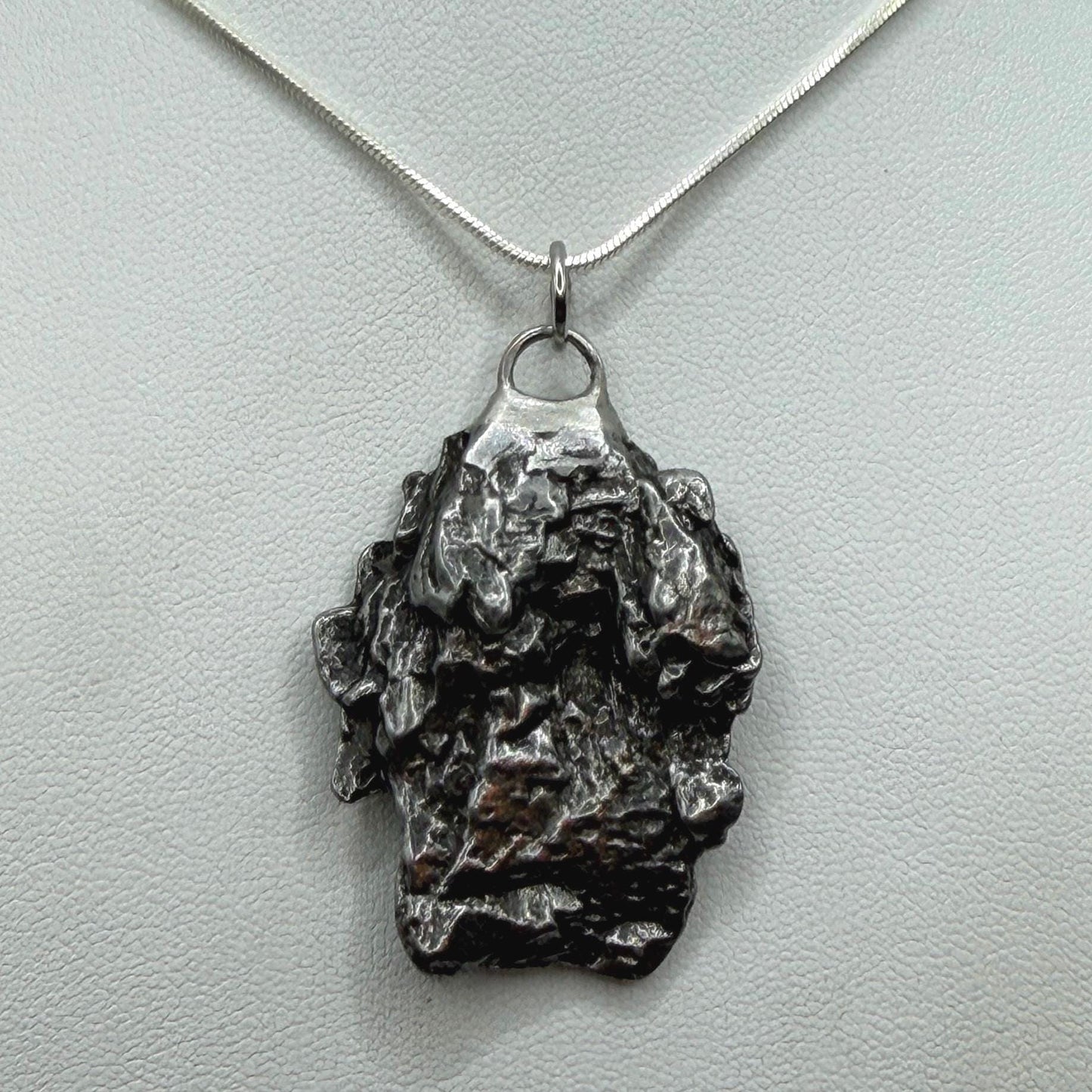 Campo del Cielo Meteorite Pendant: Authentic Iron Meteorite Jewelry, Space Gift, 20.91 grams