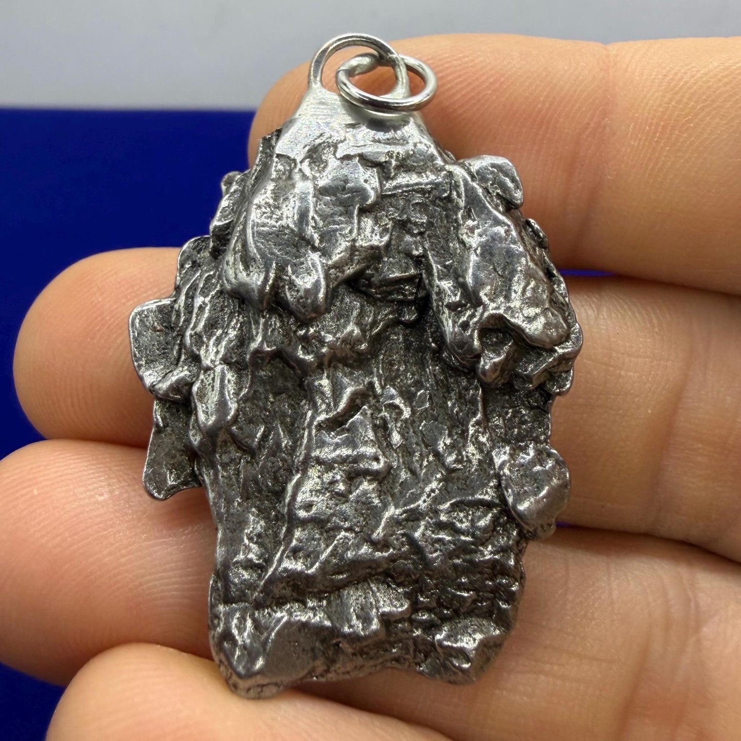 Campo del Cielo Meteorite Pendant: Authentic Iron Meteorite Jewelry, Space Gift, 20.91 grams
