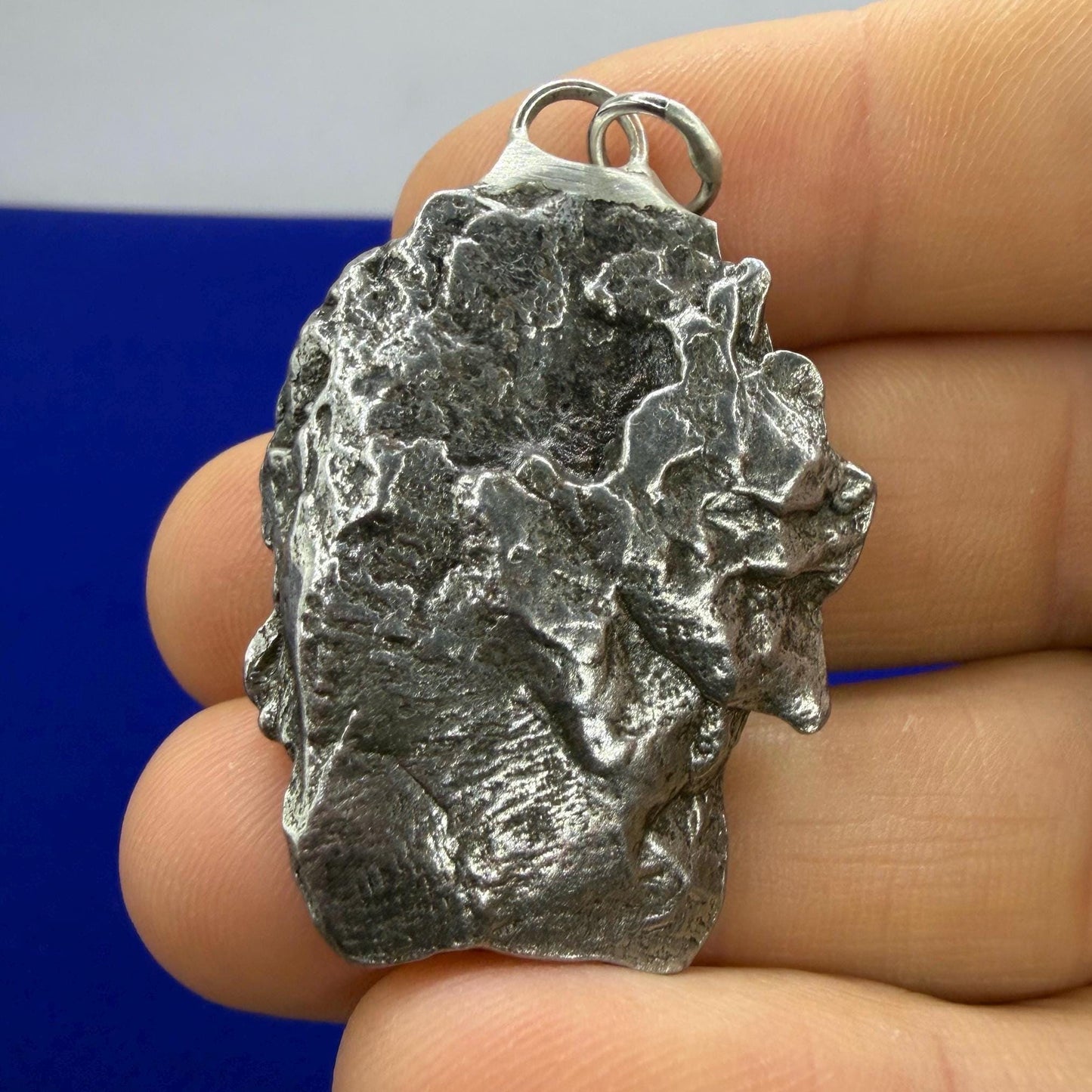 Campo del Cielo Meteorite Pendant: Authentic Iron Meteorite Jewelry, Space Gift, 20.91 grams