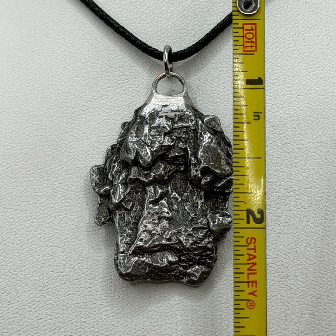 Campo del Cielo Meteorite Pendant: Authentic Iron Meteorite Jewelry, Space Gift, 20.91 grams