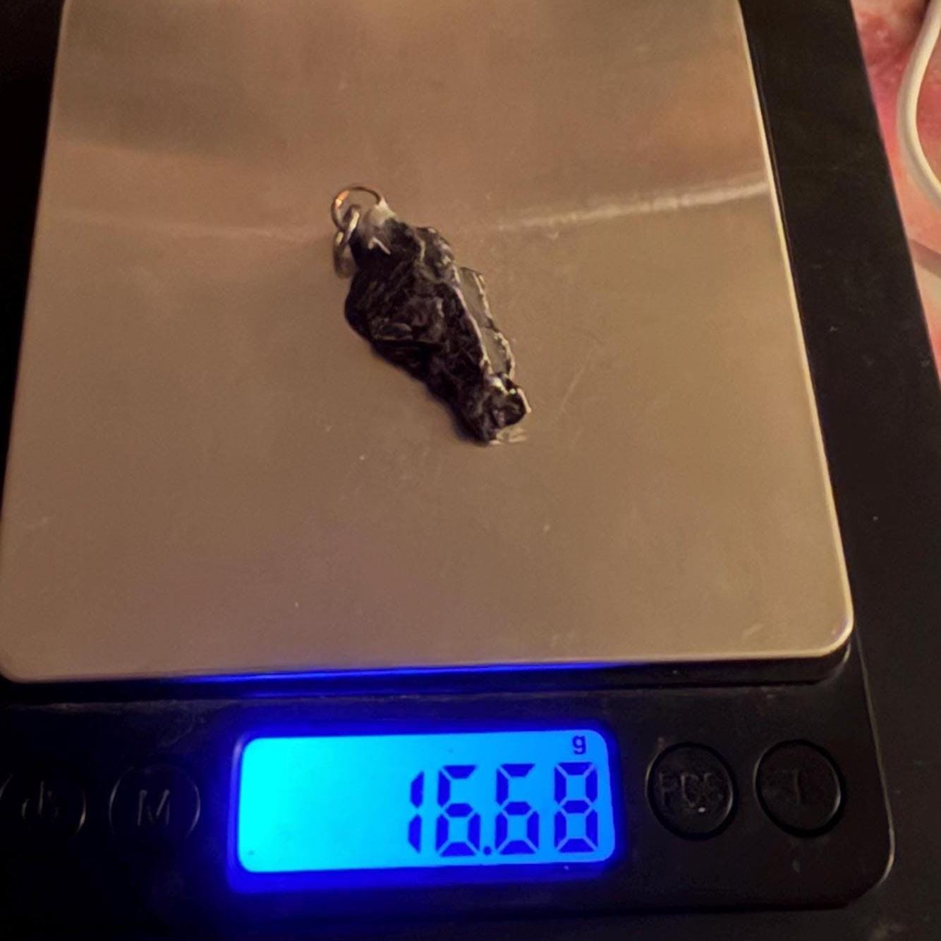 Campo del Cielo Meteorite Pendant: Authentic Astronomy Gift, Space Pendant, 16.68 Grams