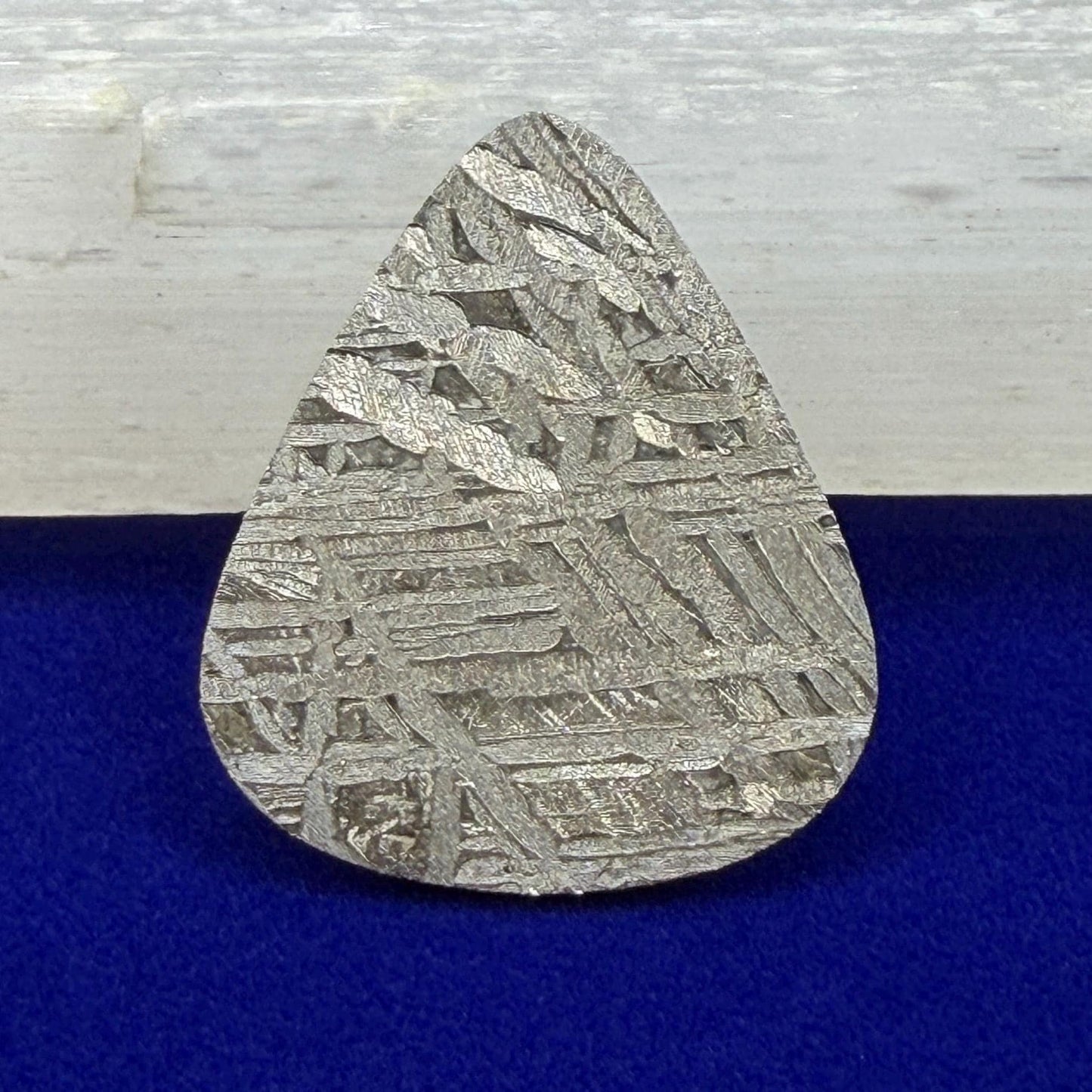 Aletai Meteorite Guitar Pick: Etched Iron, Unique Astronomy Gift, 8.08 grams