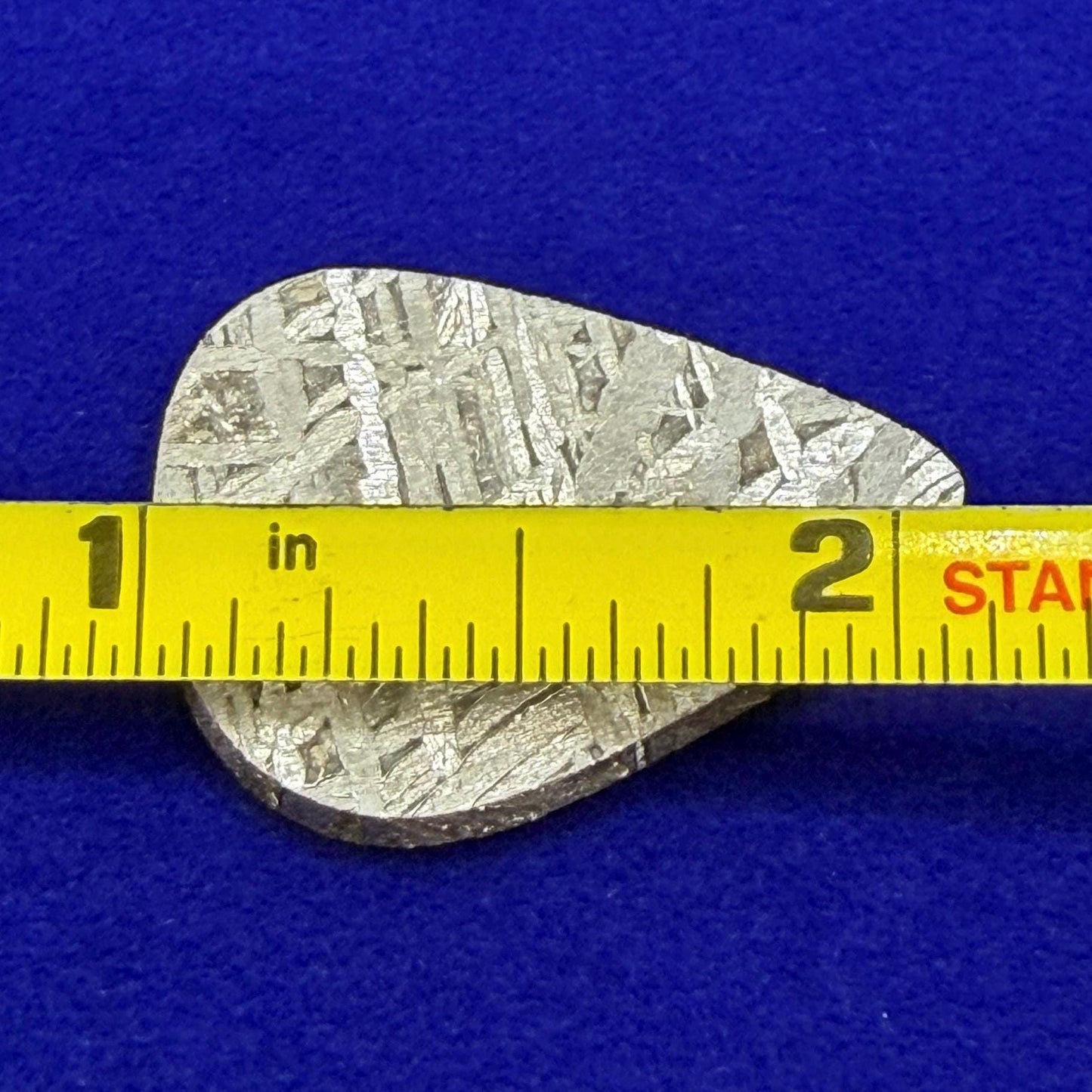 Aletai Meteorite Guitar Pick: Etched Iron, Unique Astronomy Gift, 8.08 grams