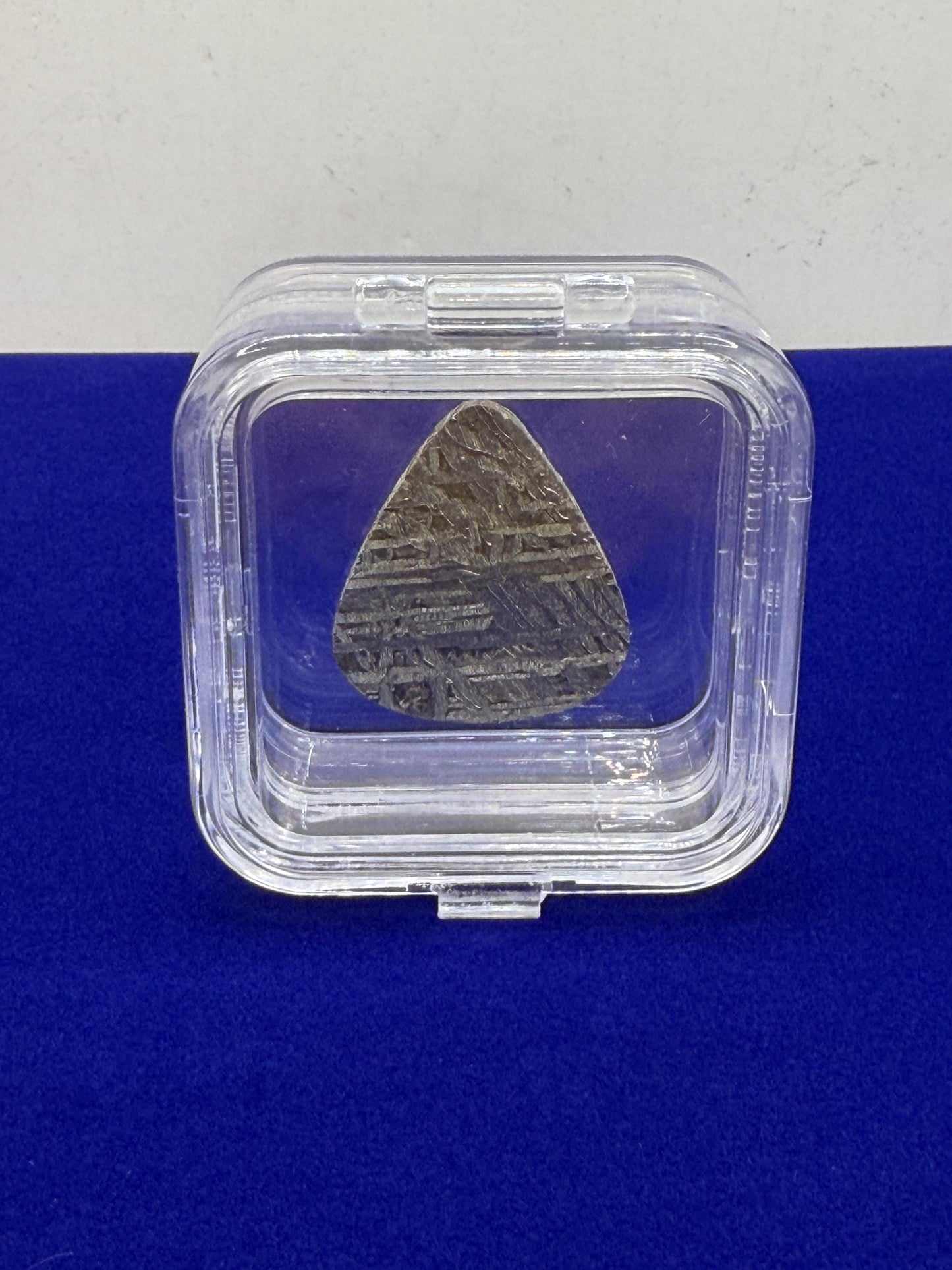 Aletai Meteorite Guitar Pick: Etched Iron, Unique Astronomy Gift, 8.08 grams