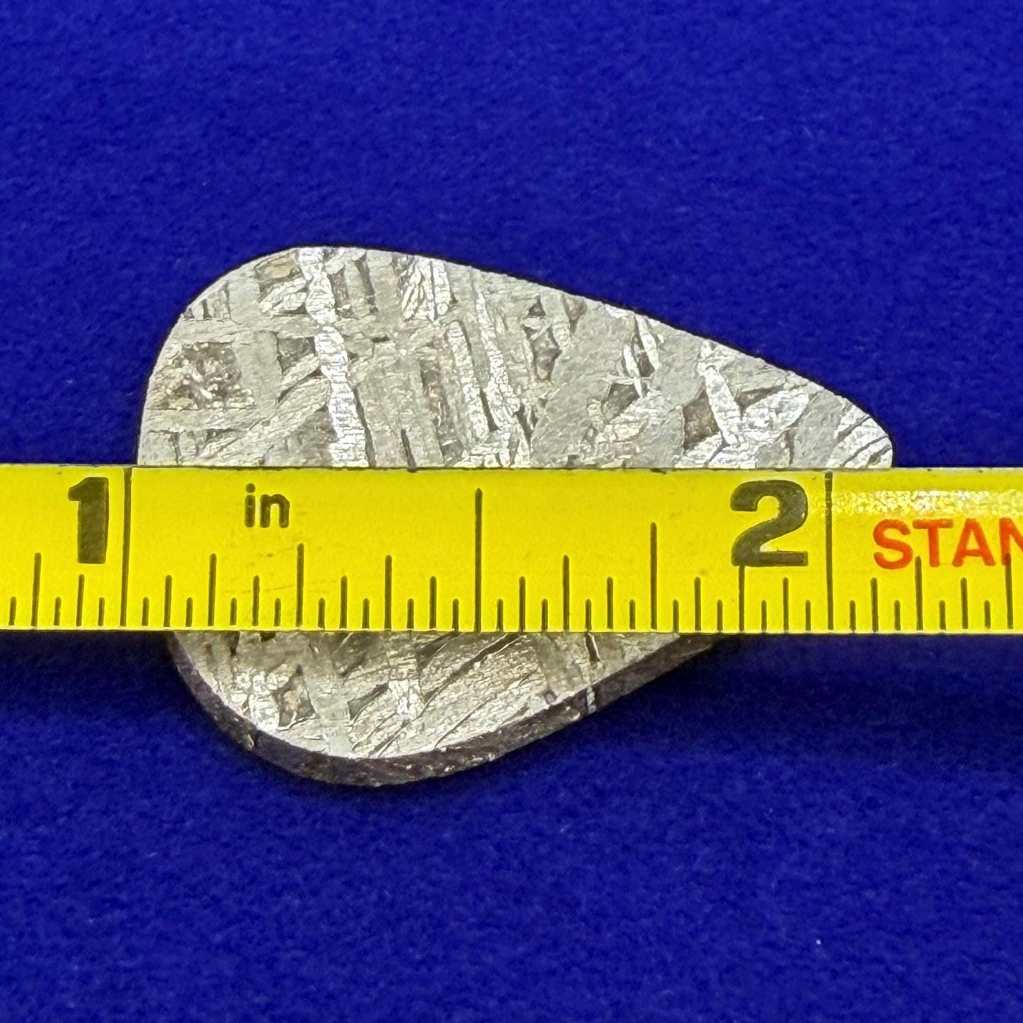 Aletai Meteorite Guitar Pick: Etched Iron, Unique Astronomy Gift, 8.08 grams