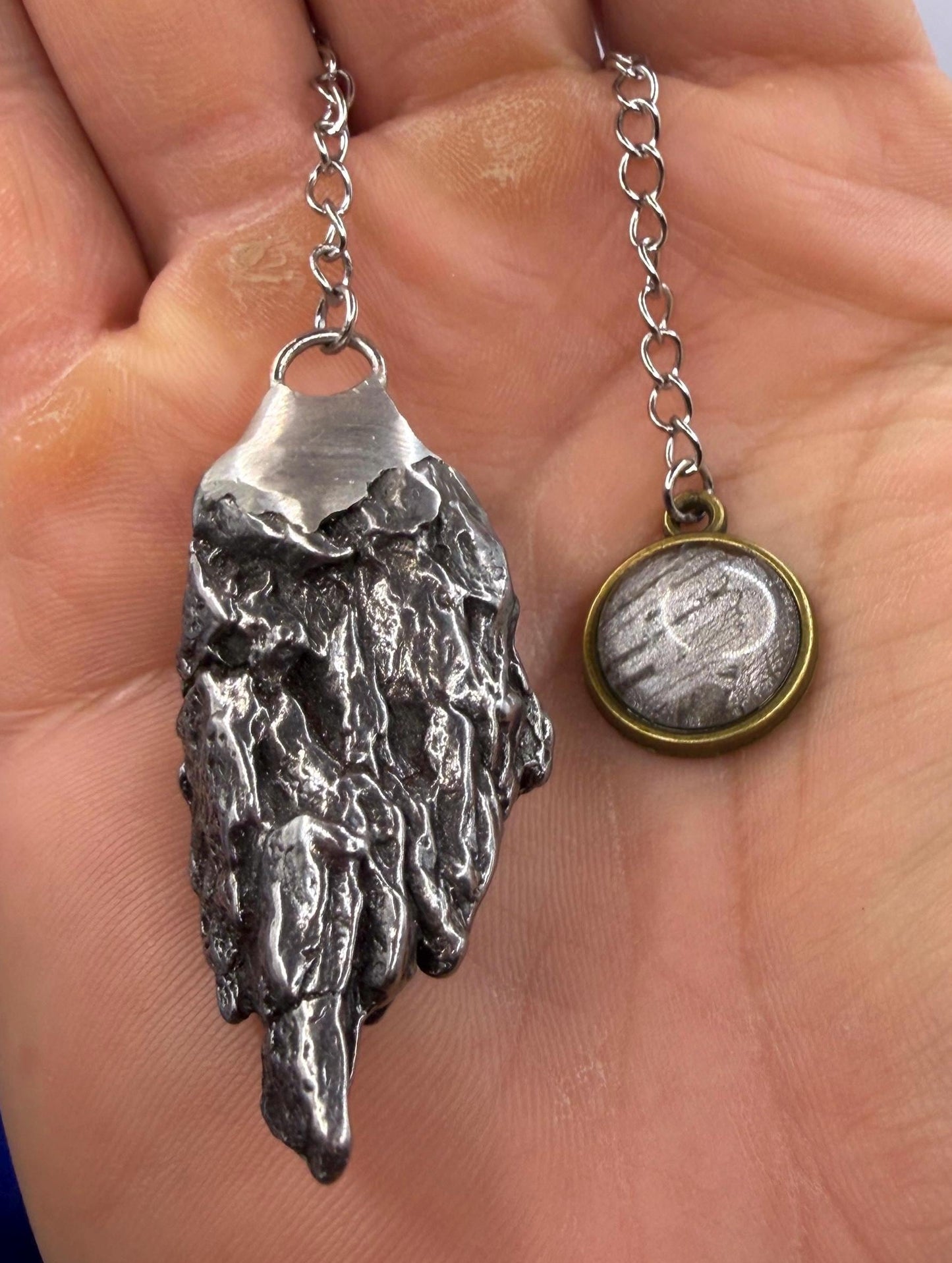 Campo del Cielo Meteorite Pendulum, Rare Cosmic Divination Tool, Crystal Healing Gift, 30.65g