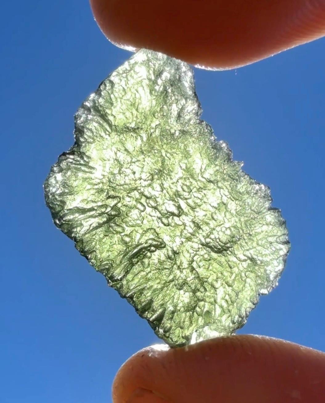 Authentic Moldavite Tektite Specimen, Czech Republic, 5.77 grams