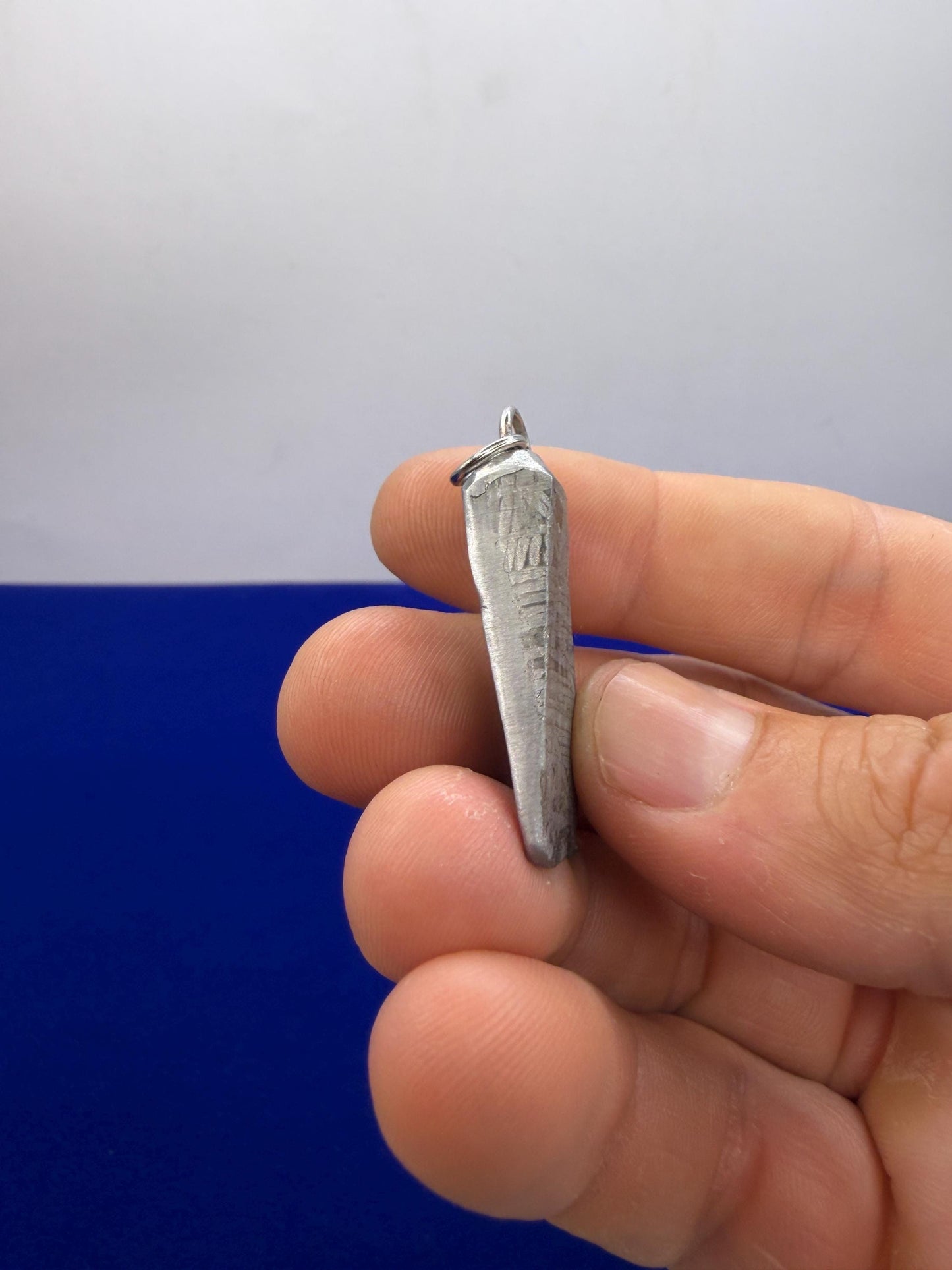 Aletai Meteorite Pendant: Visible Widmanstätten Pattern, Authentic Space Jewelry, Cosmic Jewelry, 15.74g