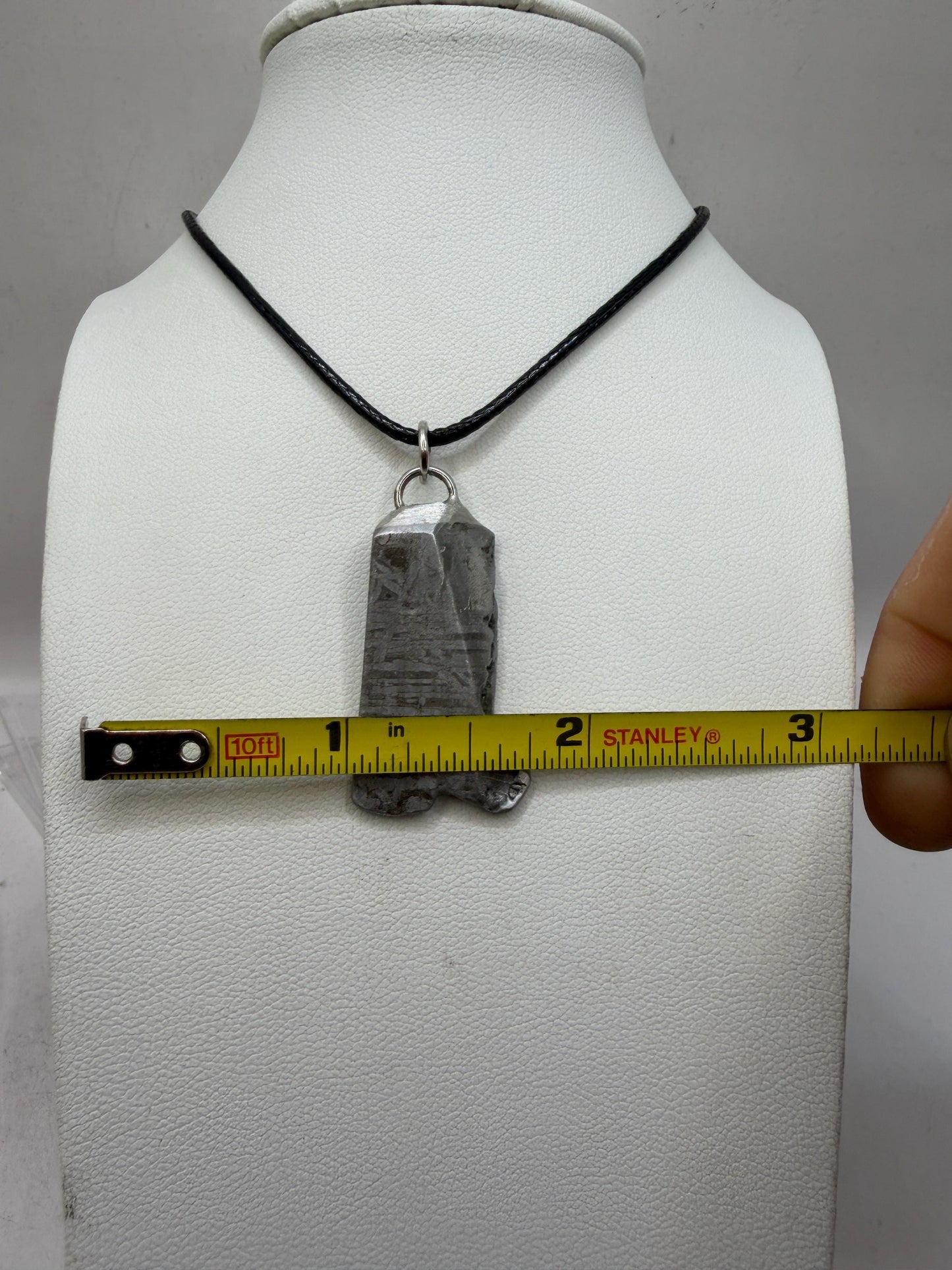 Aletai Meteorite Pendant: Visible Widmanstätten Pattern, Authentic Space Jewelry, Cosmic Jewelry, 15.74g