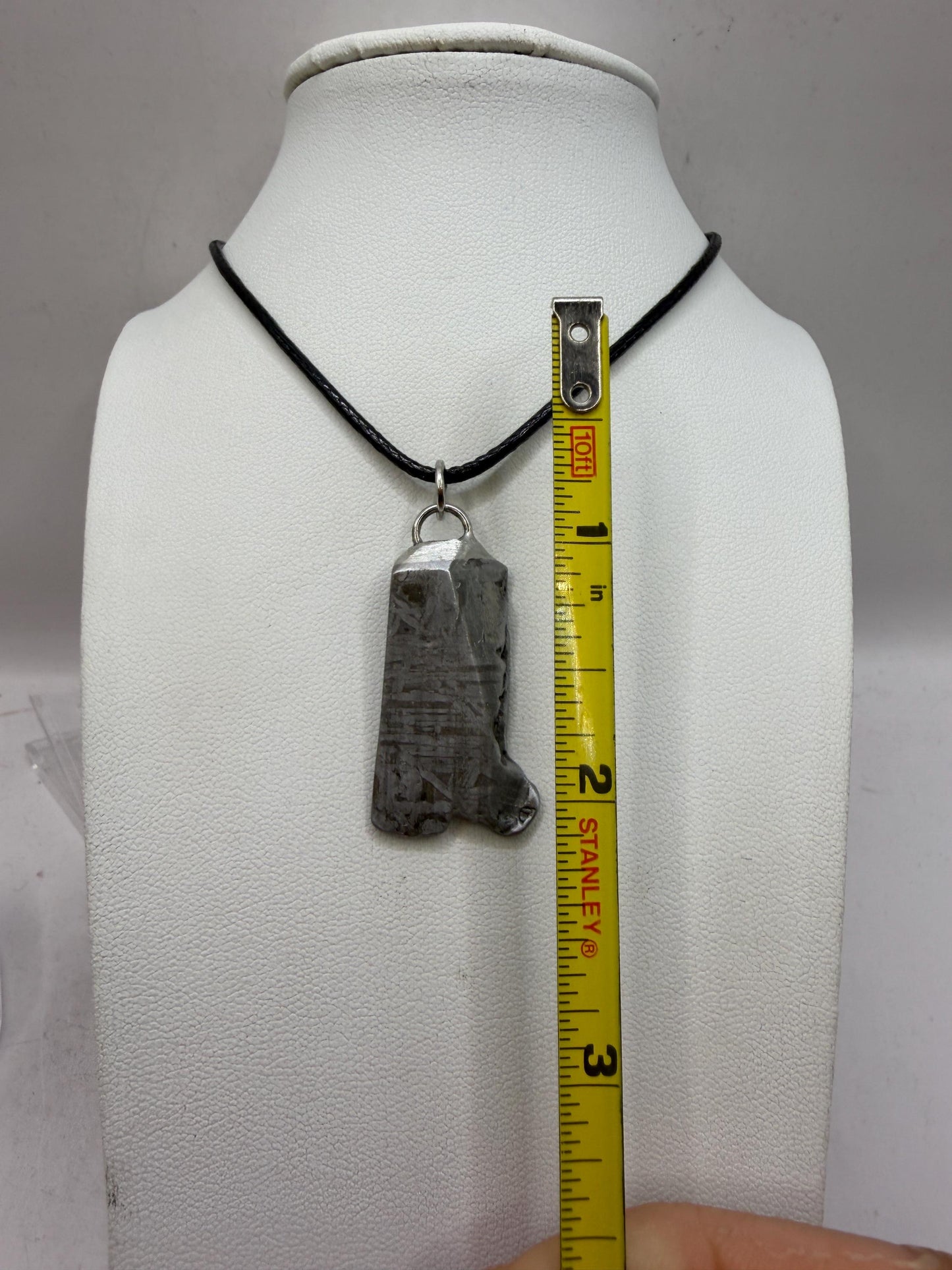 Aletai Meteorite Pendant: Visible Widmanstätten Pattern, Authentic Space Jewelry, Cosmic Jewelry, 15.74g