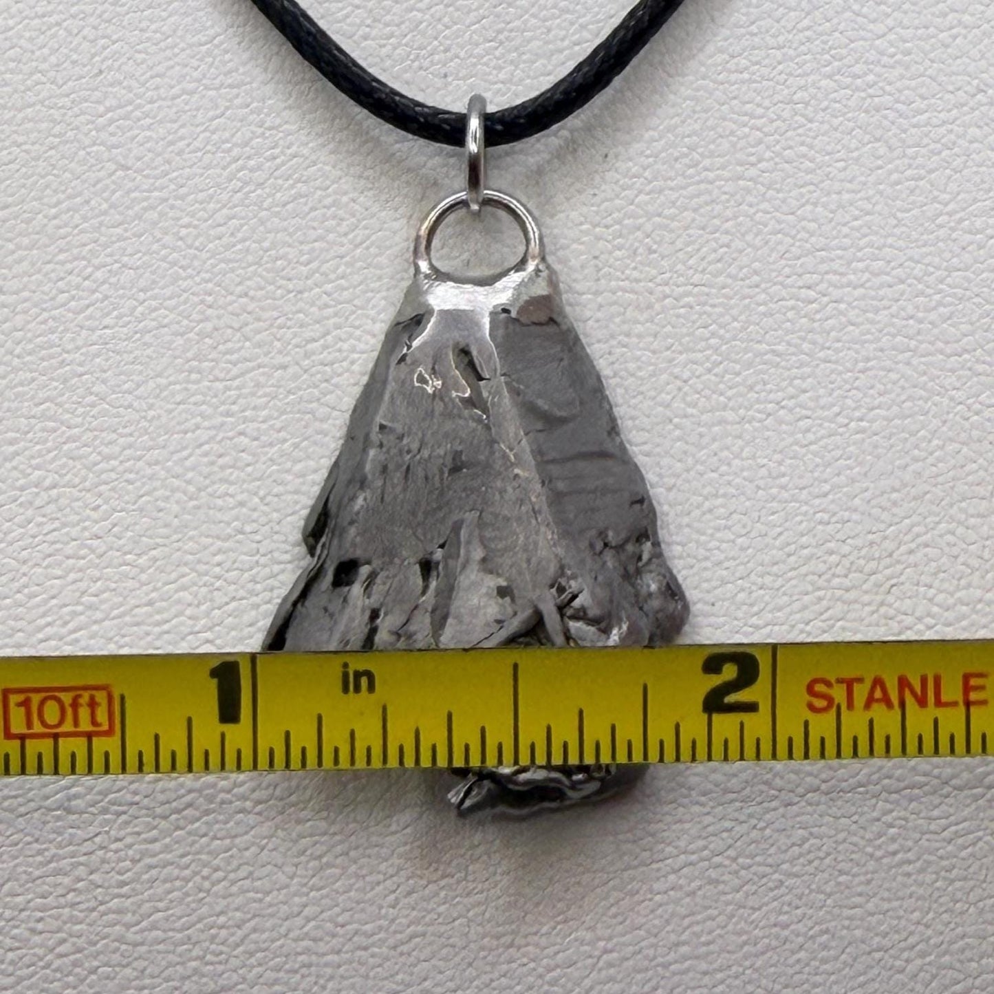 Aletai Meteorite Pendant: Visible Widmanstätten Pattern, Authentic Space Jewelry, Cosmic Jewelry, 11.55g