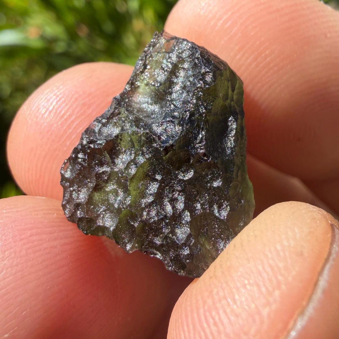 Authentic Moldavite Tektite Specimen, Czech Republic, 2.31 grams